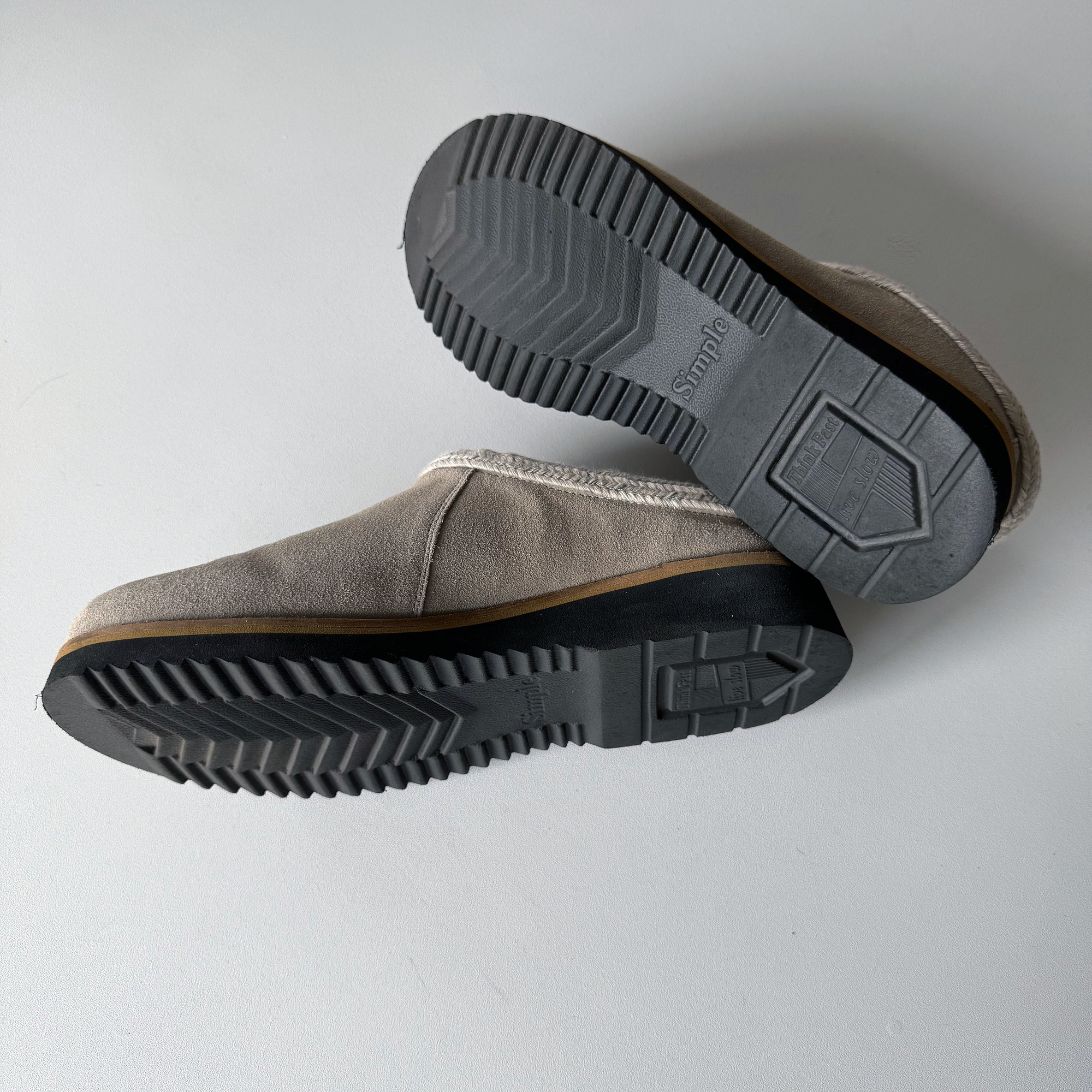 Simple Shoes Original Clog Suede Stone Grey (Size 11)