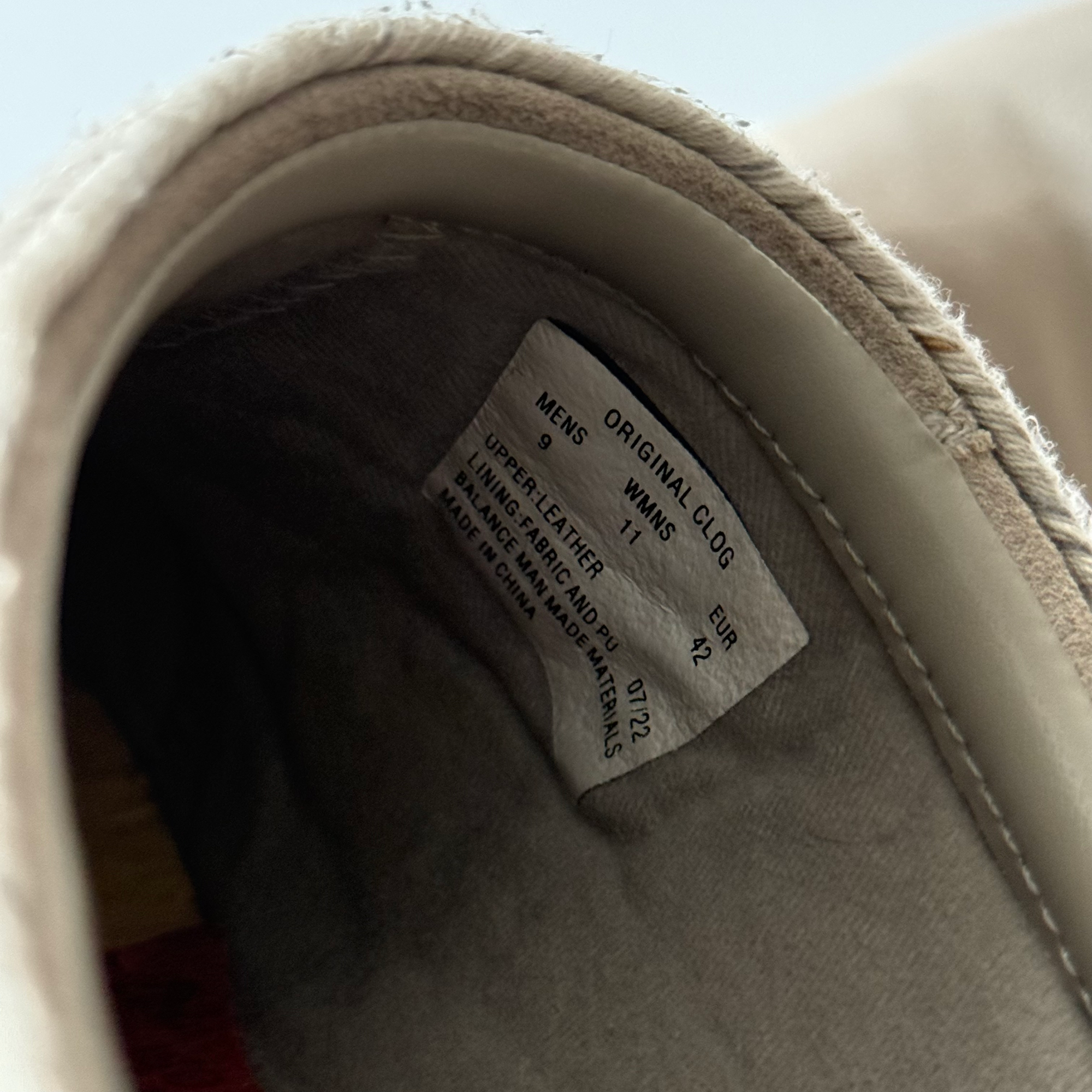 Simple Shoes Original Clog Suede Stone Grey (Size 9)