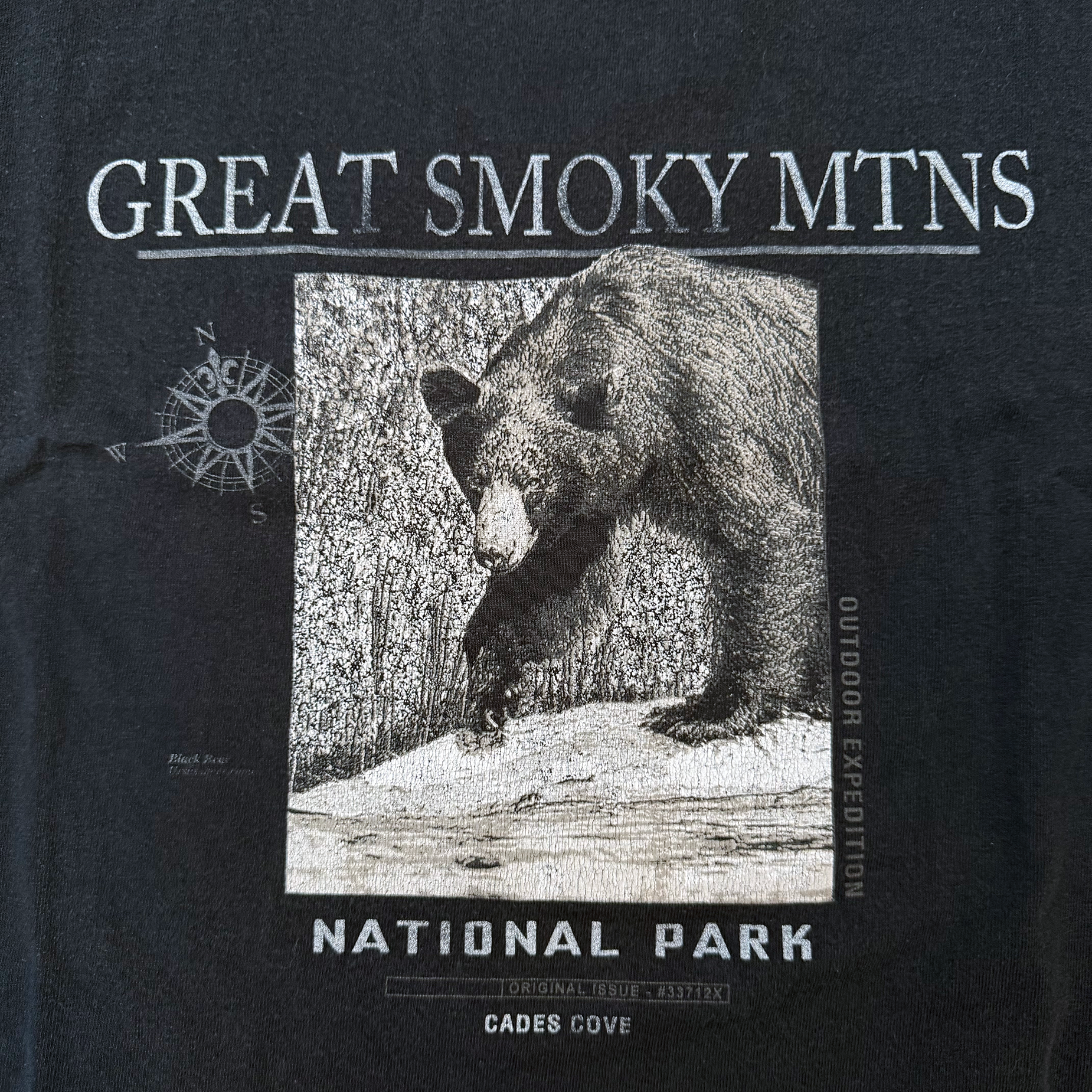 Vintage 2001 Great Smoky Mountains National Park Black Bear Tee