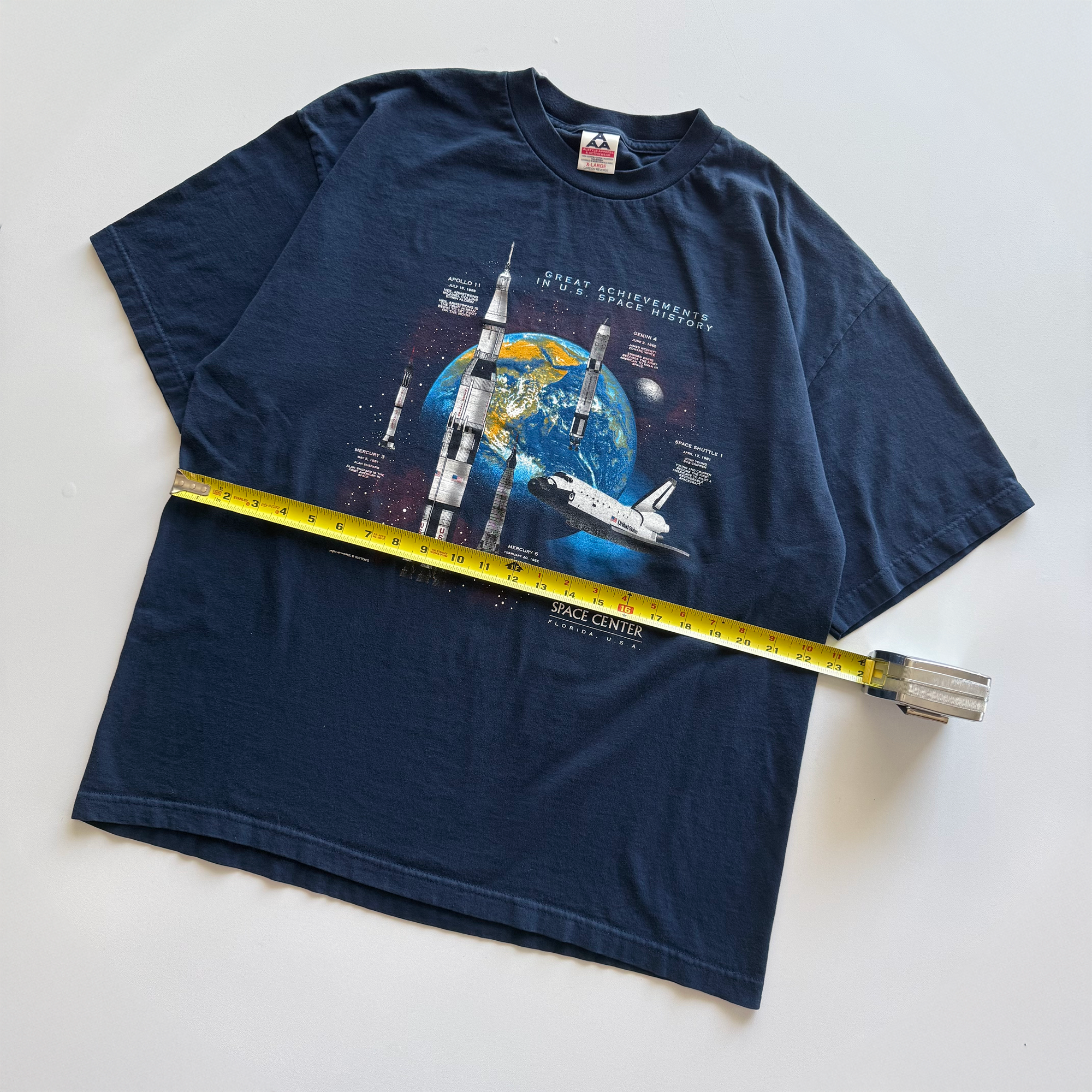 Vintage 1998 NASA US Space History Tee