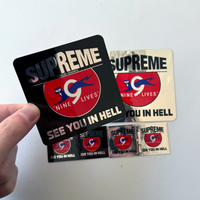 Supreme FW09 Nine Lives "See You In Hell" Sticker Set