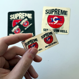 Supreme FW09 Nine Lives "See You In Hell" Sticker Set