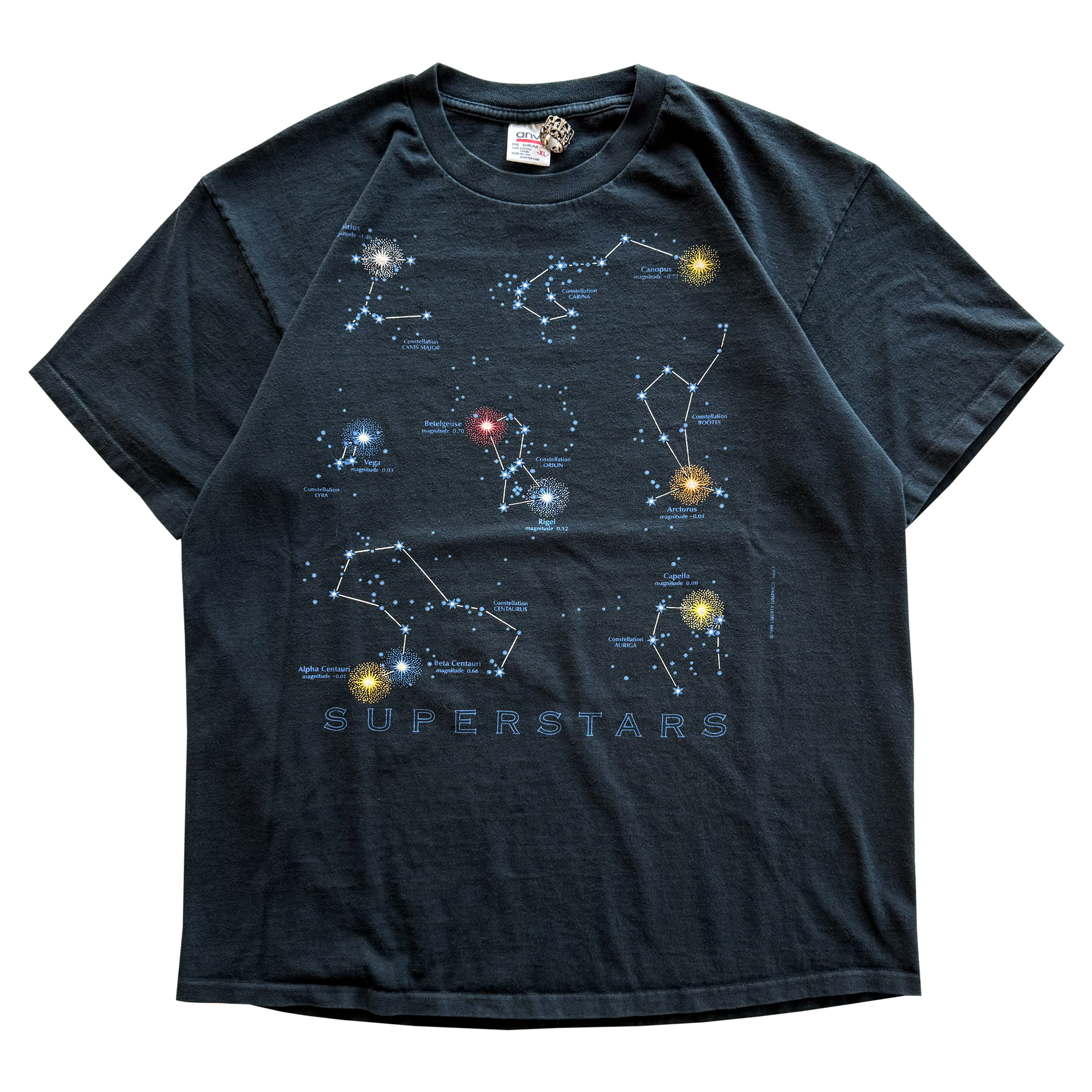 Vintage 1996 Superstars Astrology Constellations AOP Tee