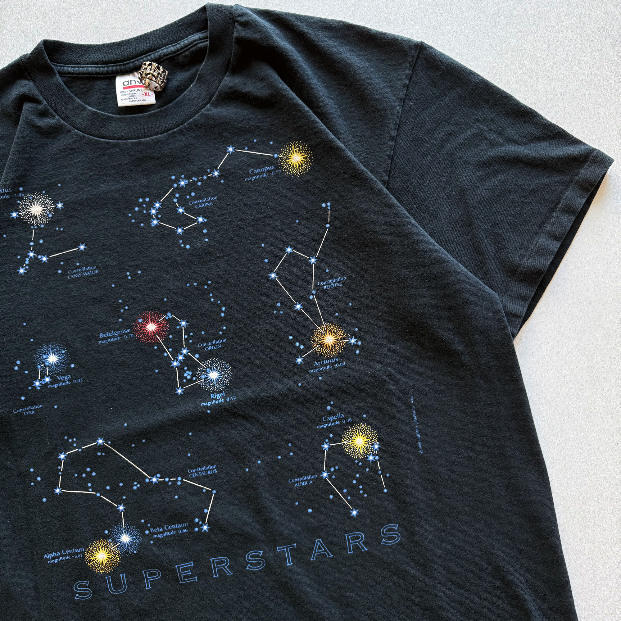 Vintage 1996 Superstars Astrology Constellations AOP Tee