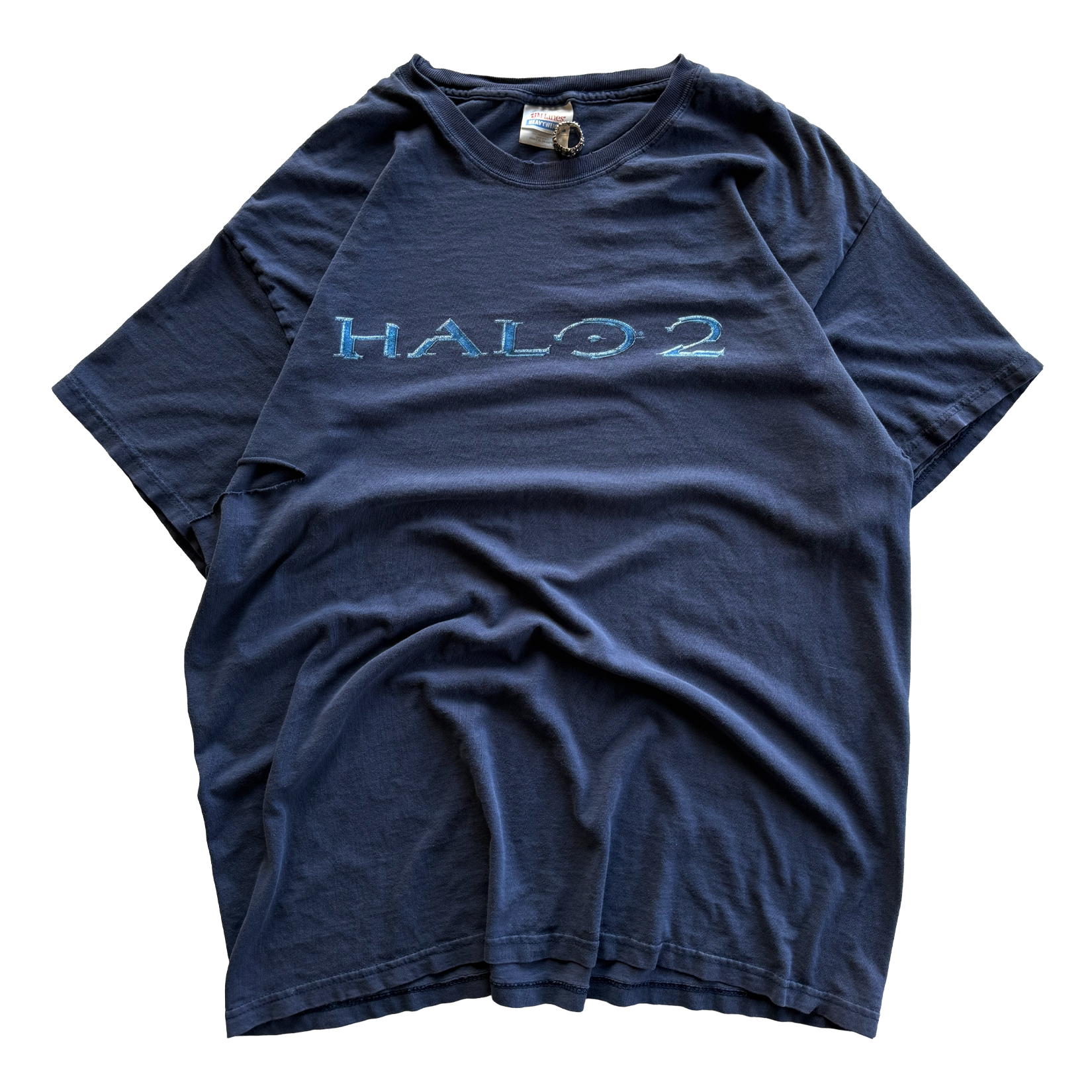 Vintage 2004 Thrashed Vintage Halo 2 Logo Tee