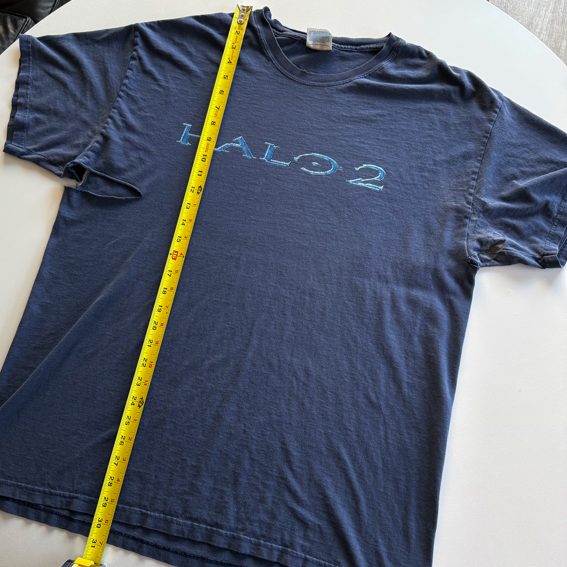 Vintage 2004 Thrashed Vintage Halo 2 Logo Tee