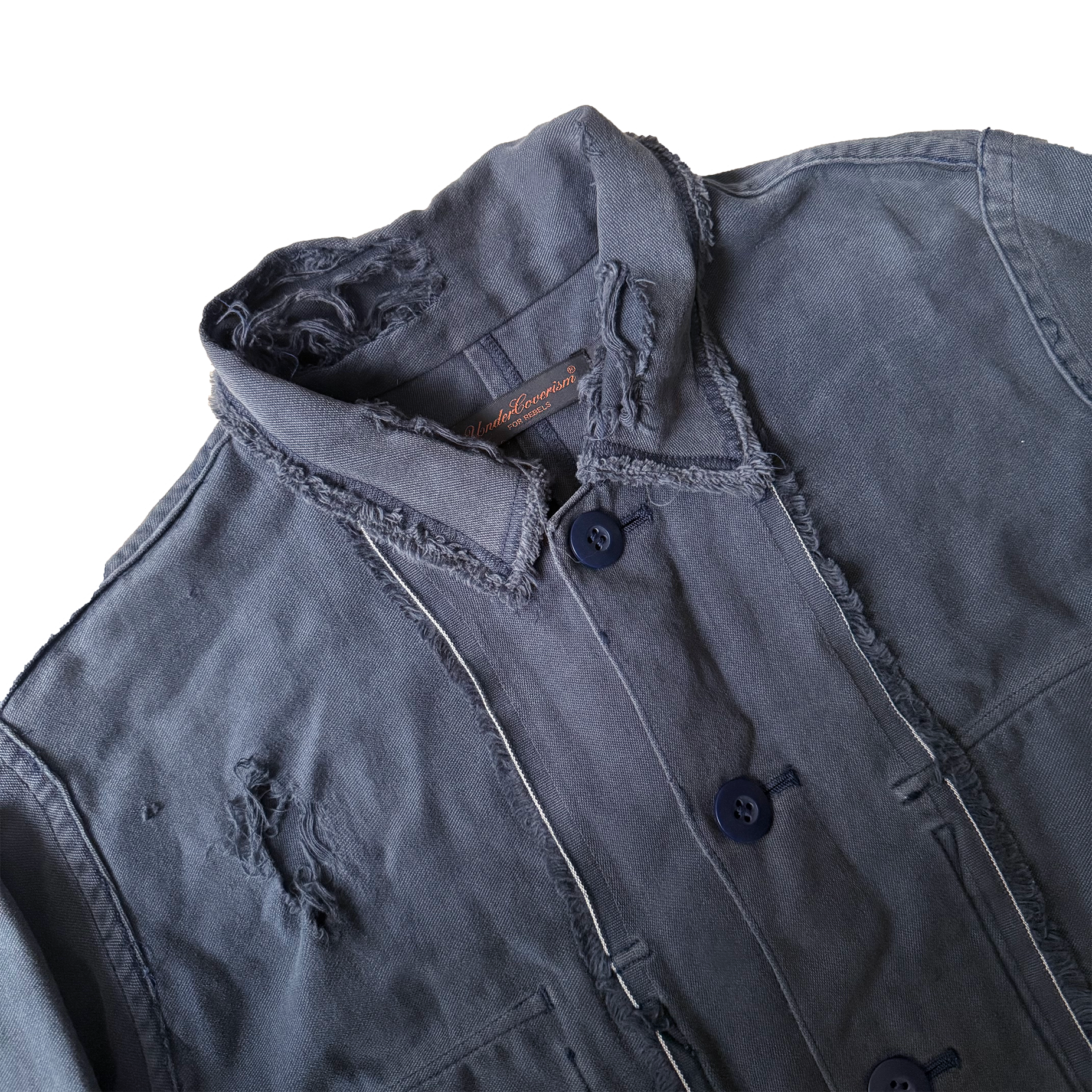 Undercover AW03 Paper Doll Hybrid Reversible Distressed Jacket