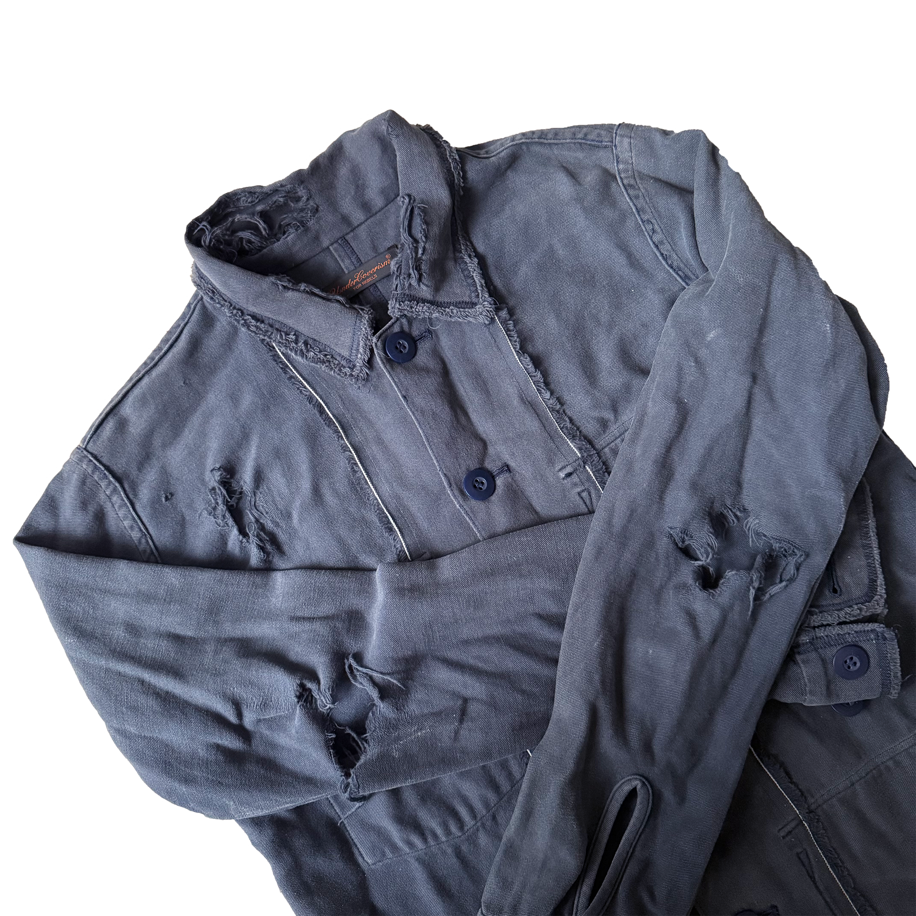 Undercover AW03 Paper Doll Hybrid Reversible Distressed Jacket