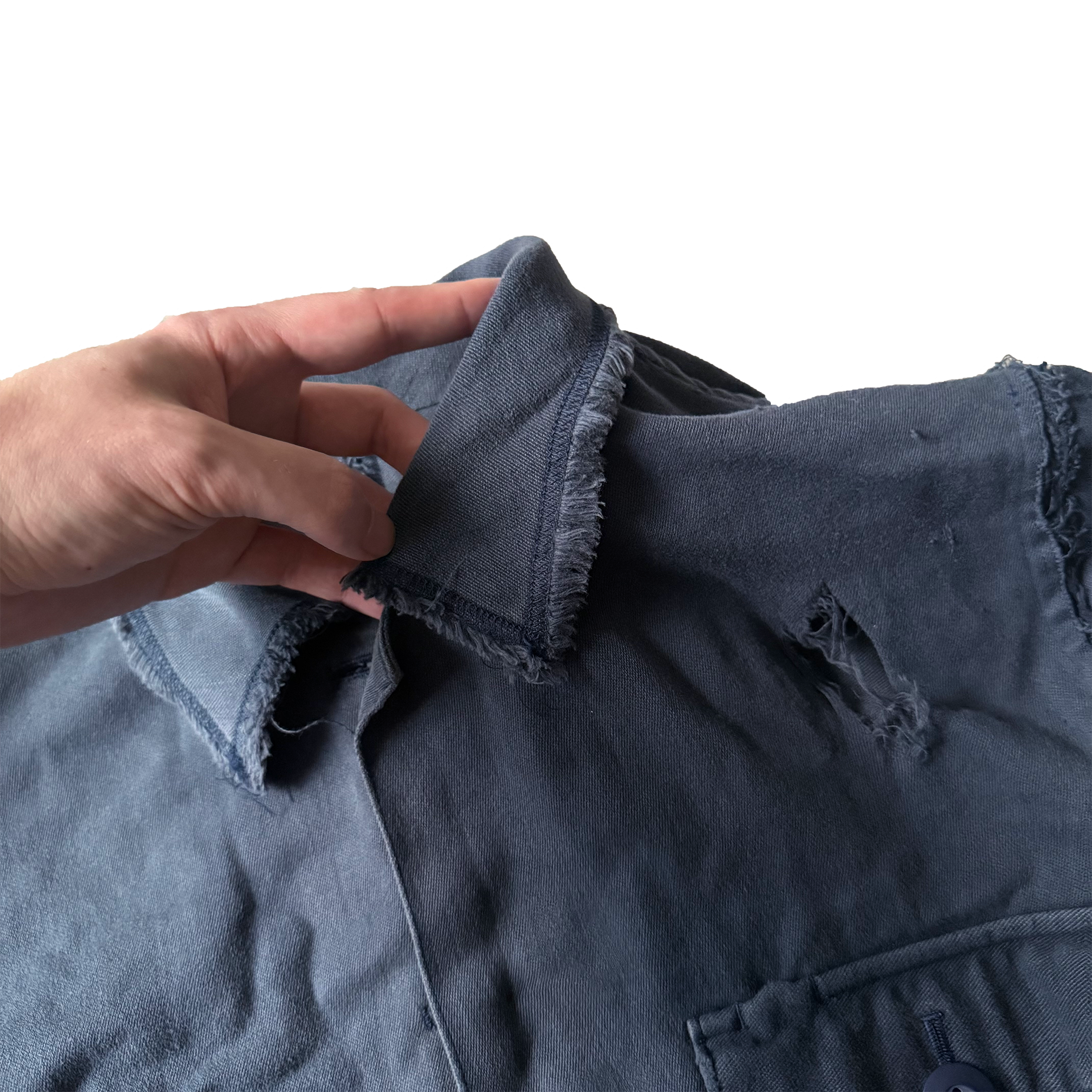 Undercover AW03 Paper Doll Hybrid Reversible Distressed Jacket