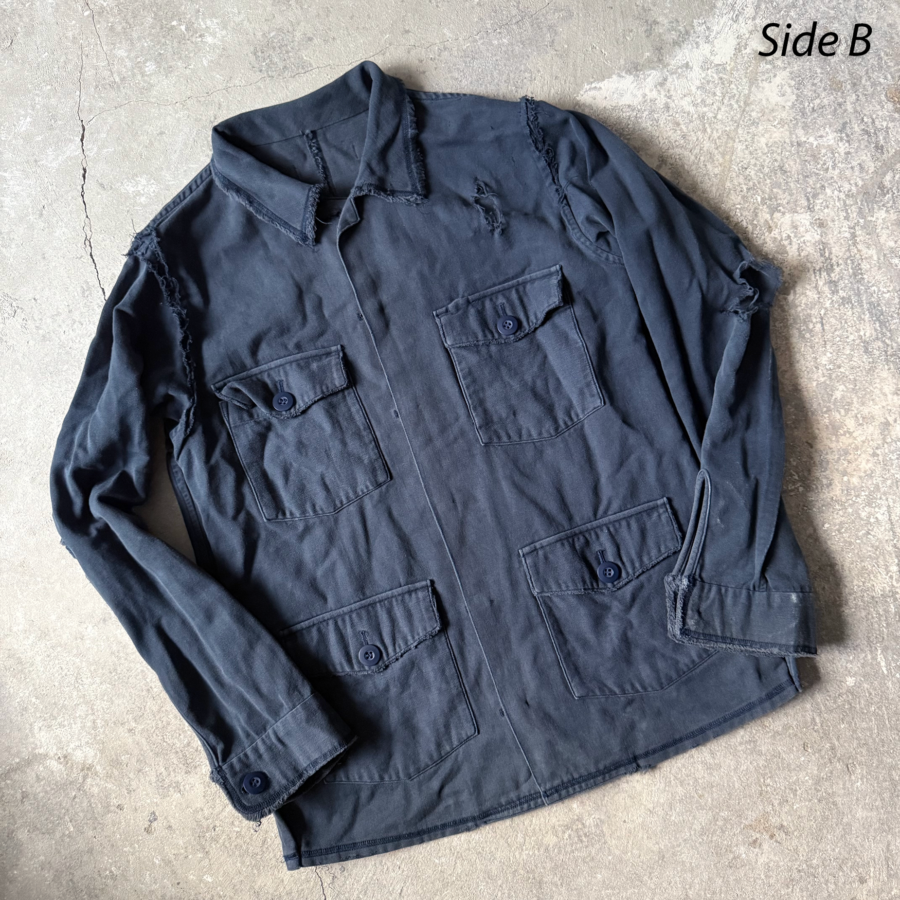 Undercover AW03 Paper Doll Hybrid Reversible Distressed Jacket