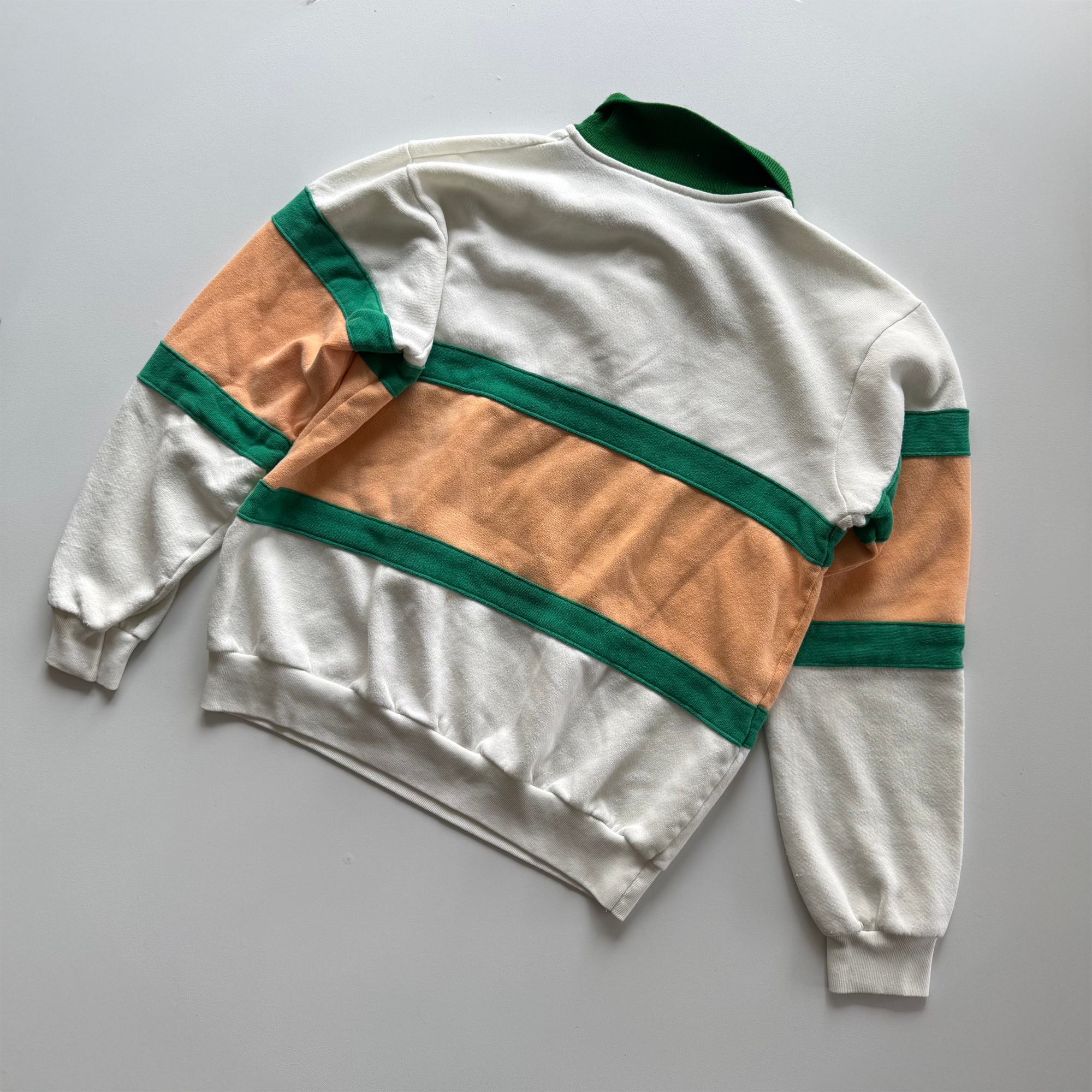 Vintage 1980s Oregon Ducks UO Chalk Line Rugby Sweatshirt