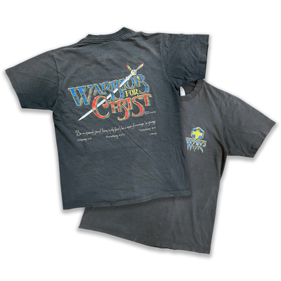 Vintage 1990 "Warriors For Christ" God Tee