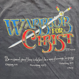 Vintage 1990 "Warriors For Christ" God Tee