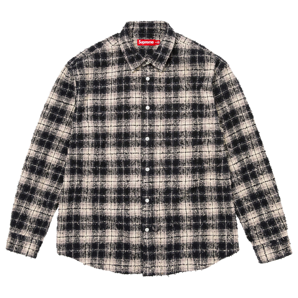 Supreme FW26 Frayed Textured Plaid Shirt