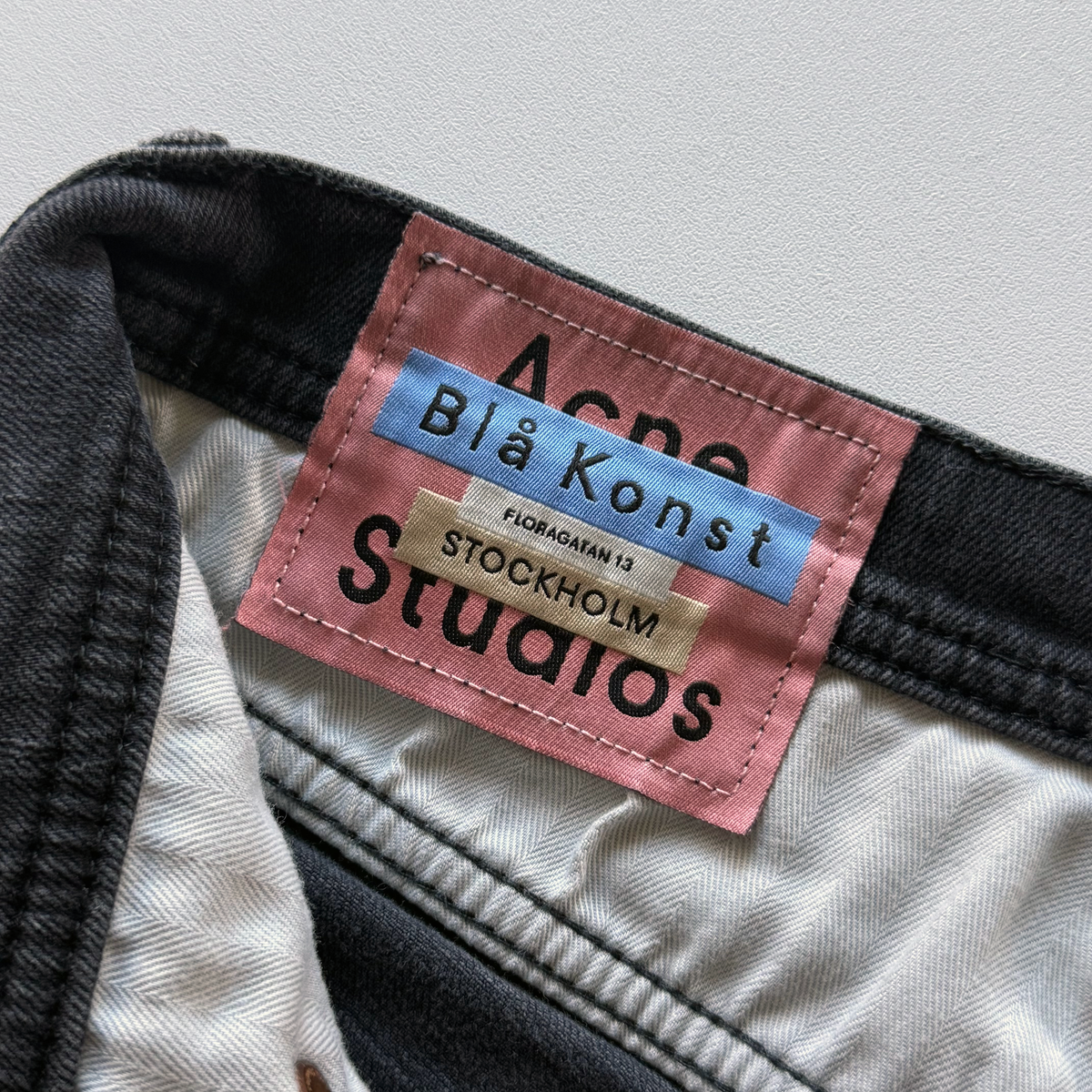 Acne Studios River Used Black Denim Jeans