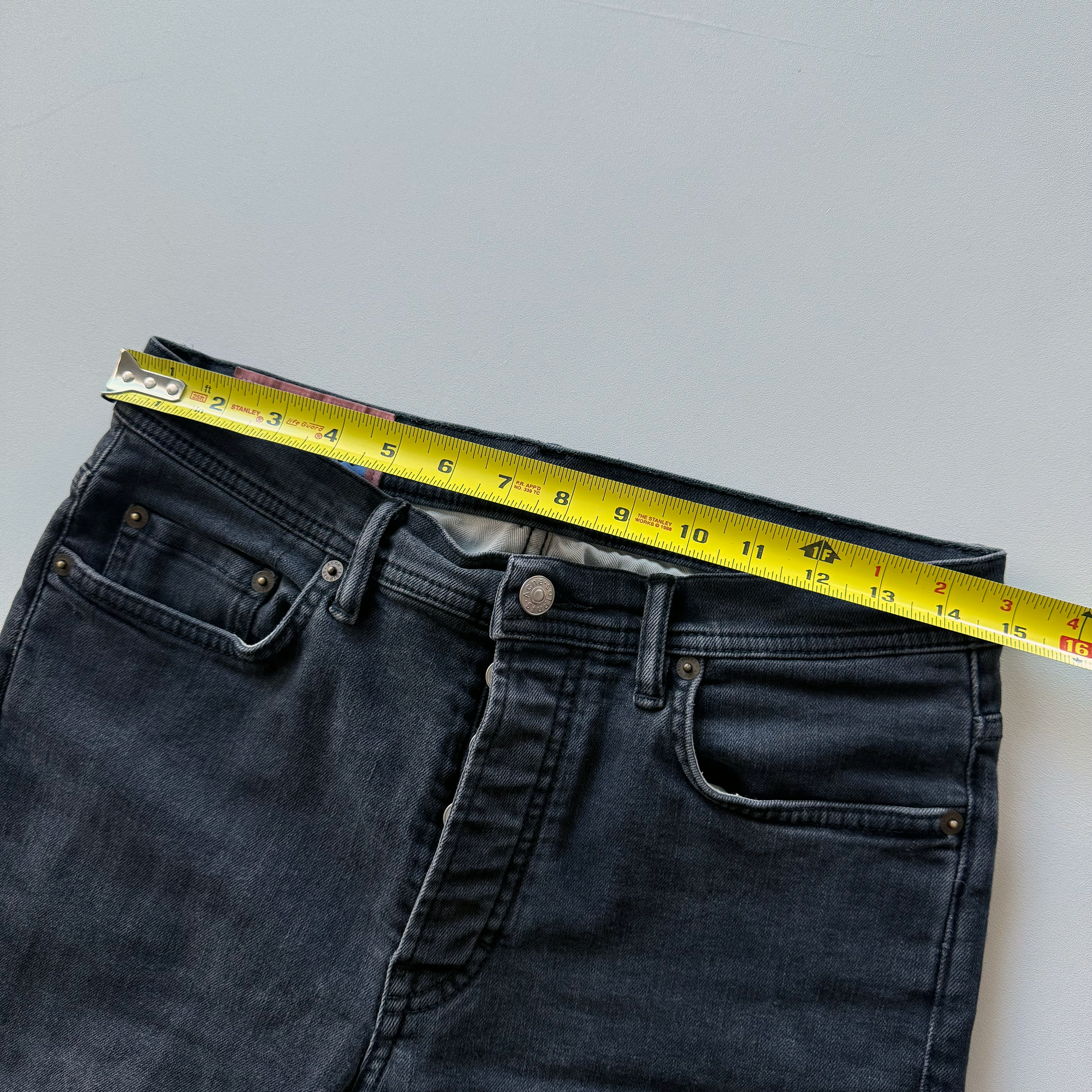 Acne Studios River Used Black Denim Jeans