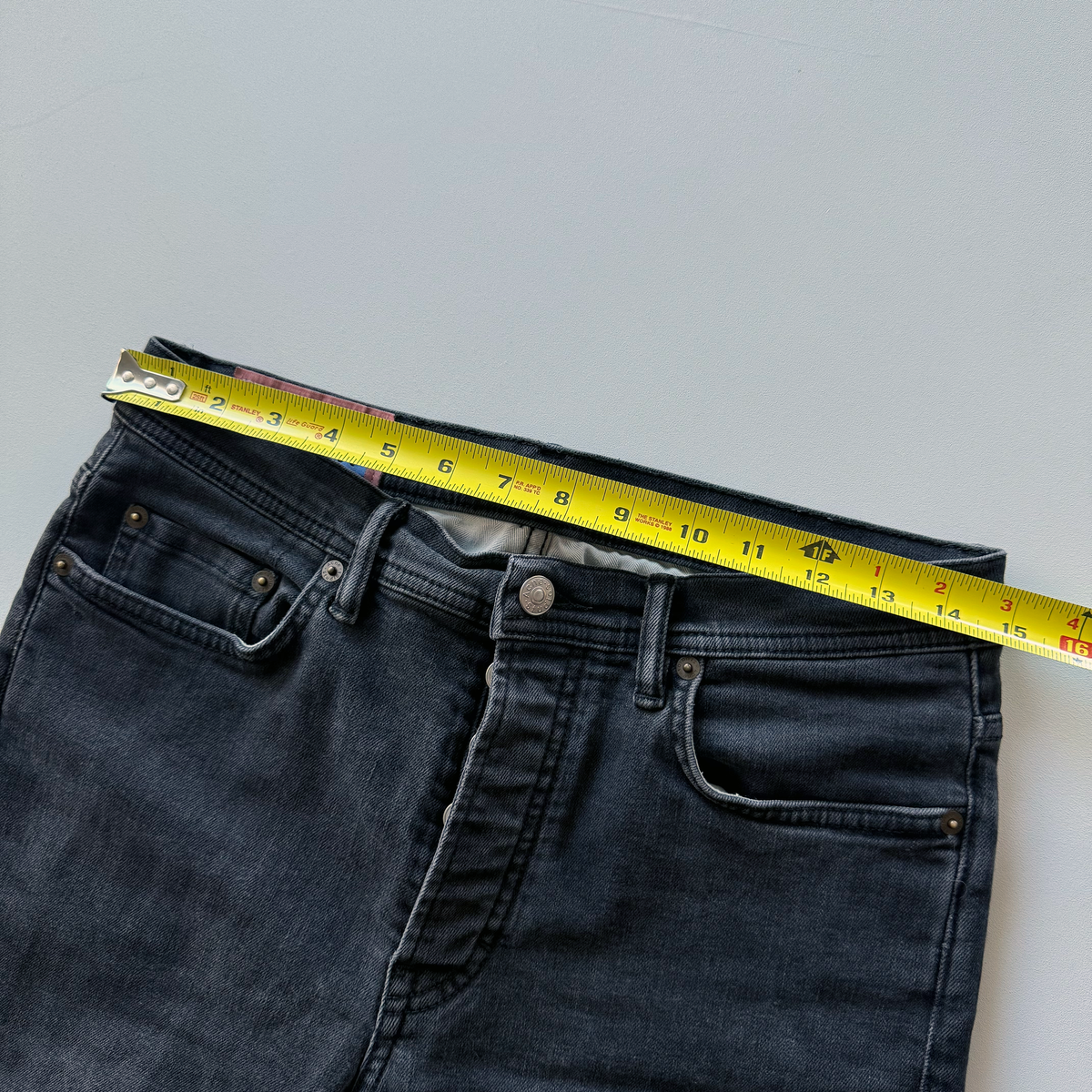 Acne Studios River Used Black Denim Jeans