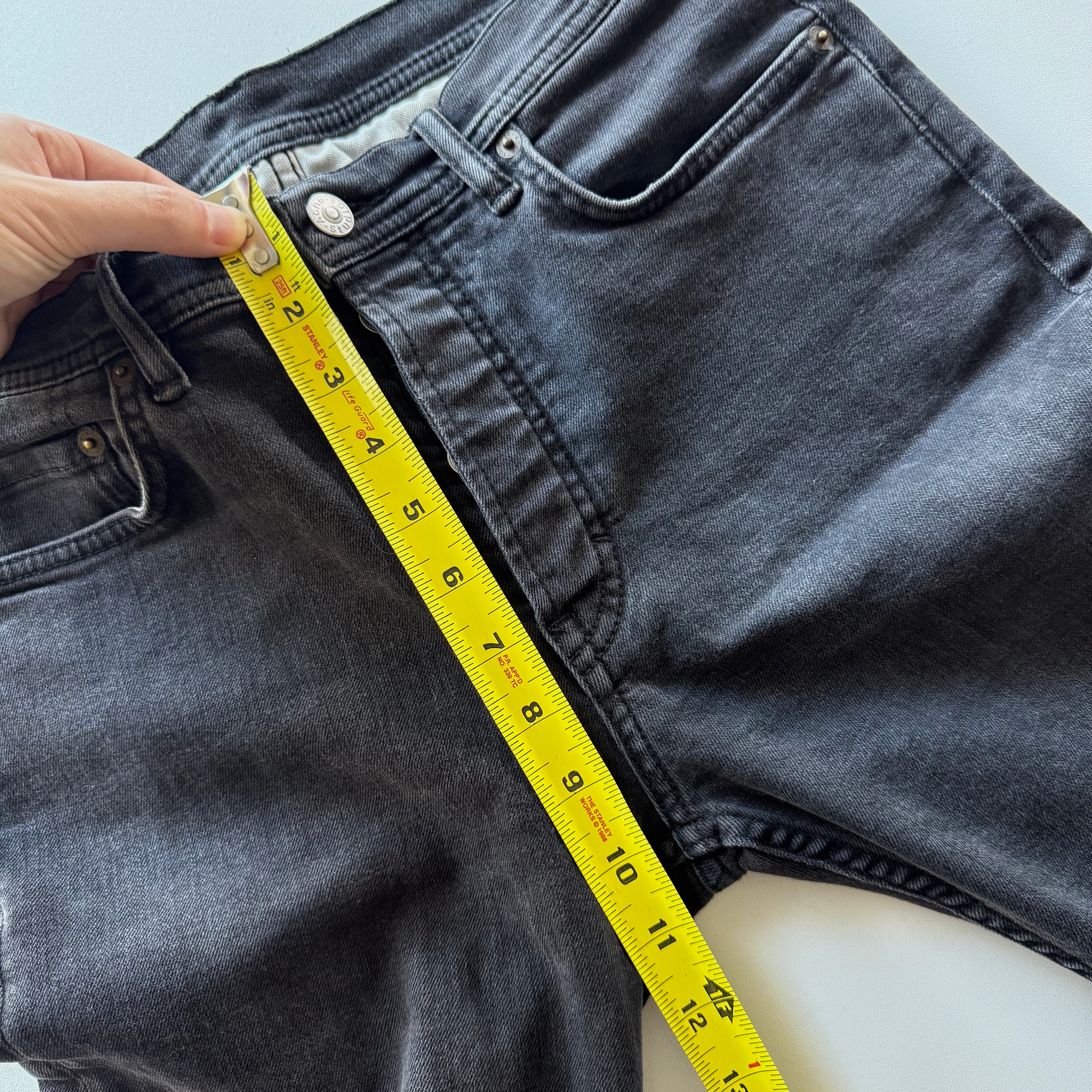 Acne Studios River Used Black Denim Jeans