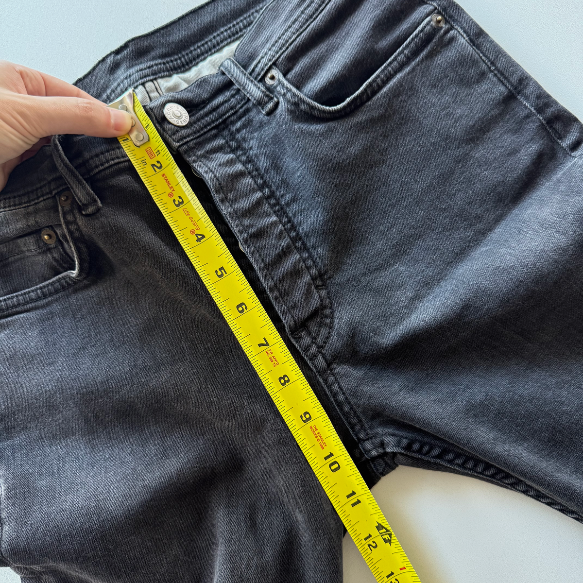 Acne Studios River Used Black Denim Jeans
