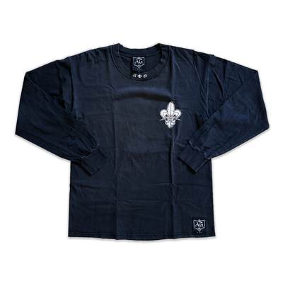 A&G Rock N Roll Couture 1999 Fleur Fe Lis Logo LS Tee