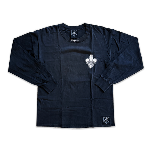 A&G Rock N Roll Couture 1999 Fleur Fe Lis Logo LS Tee