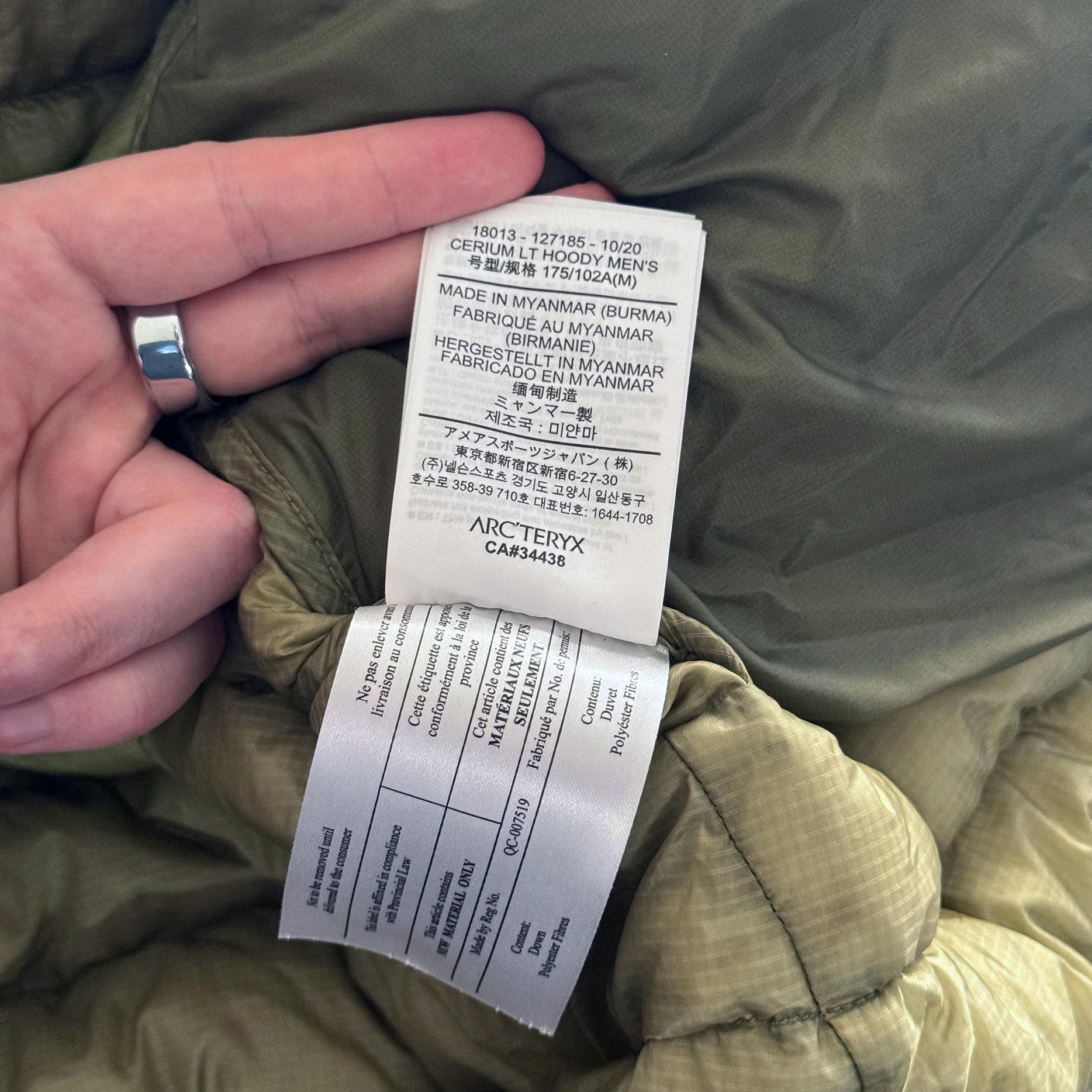 Arc'teryx Cerium LT Down Jacket