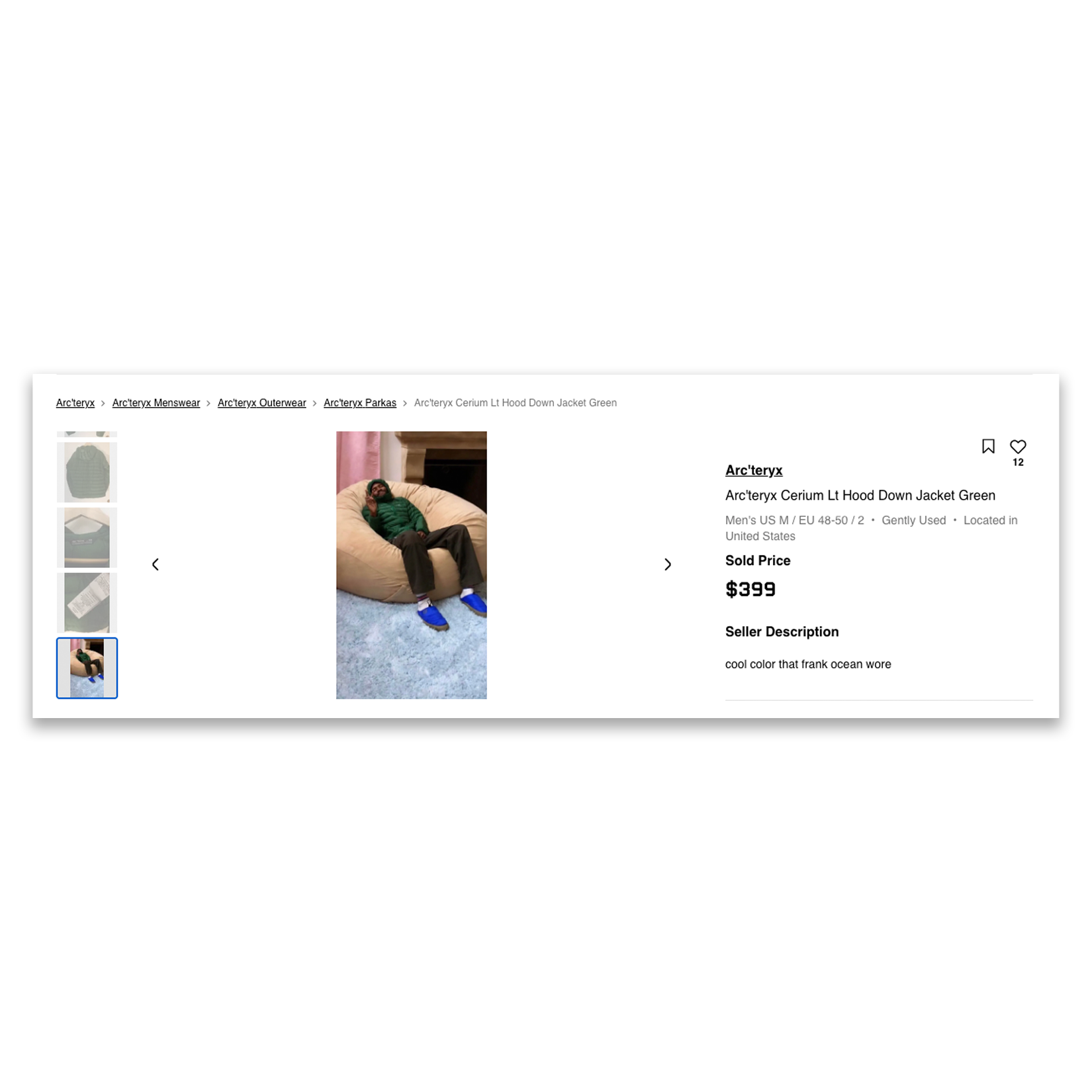 Arc'teryx Cerium LT Down Jacket