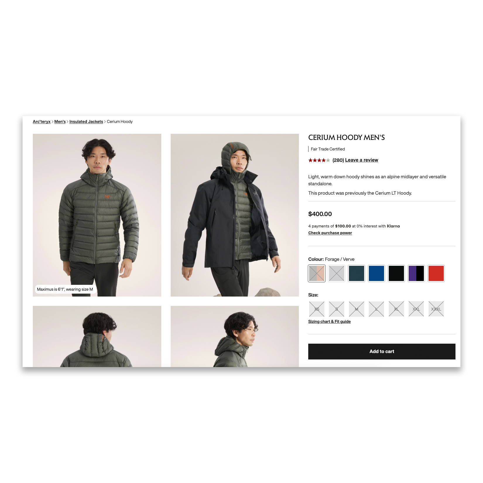 Arc'teryx Cerium LT Down Jacket