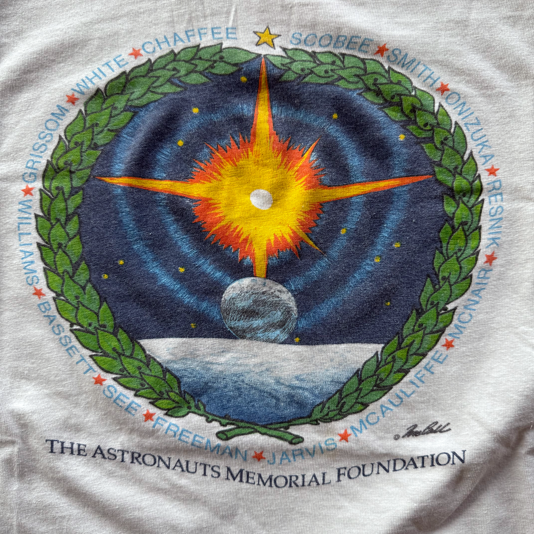 Vintage 1987 Astronauts Memorial Foundation Tee
