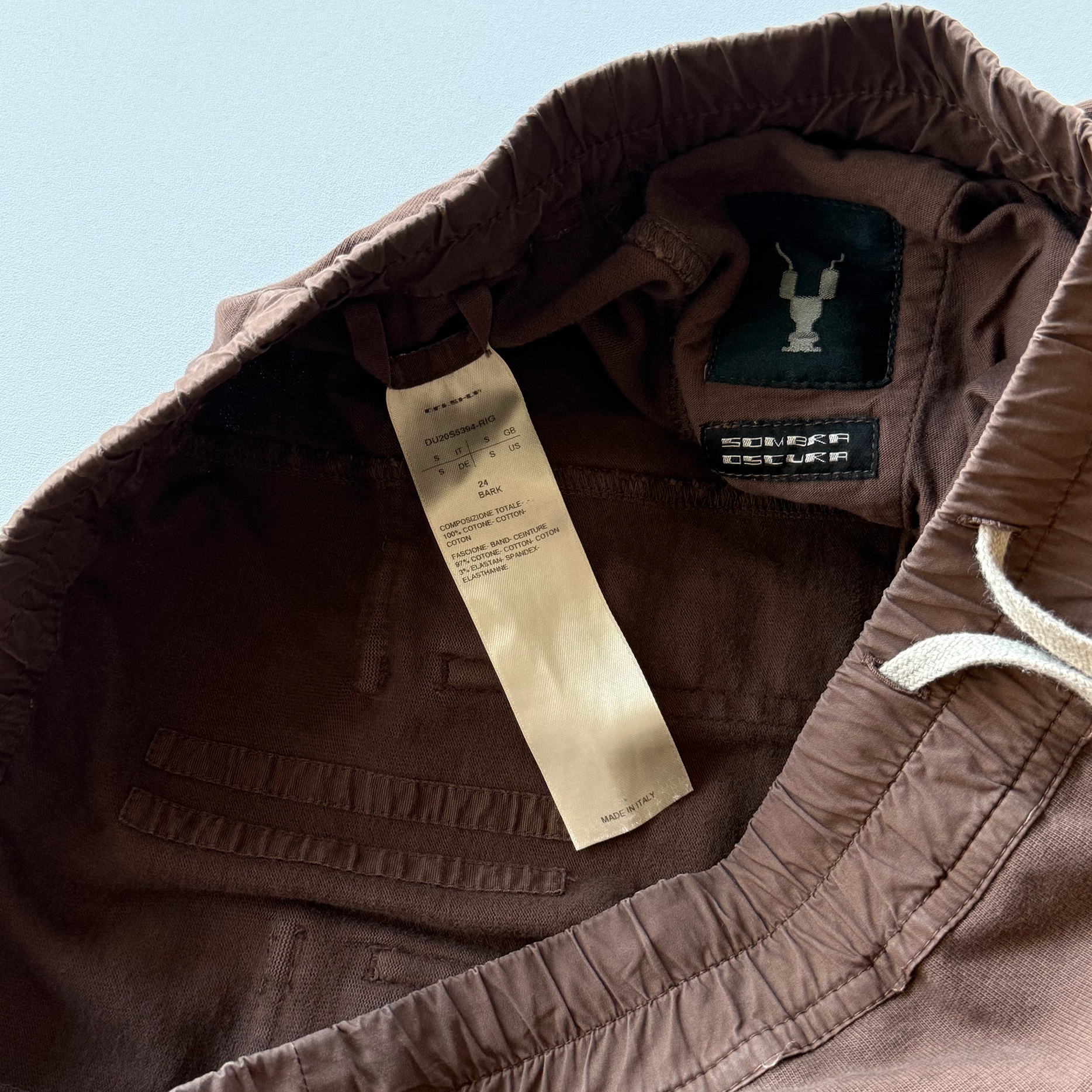 Rick Owens DRKSHDW | SS20 TECUATL | Bark Pod Shorts