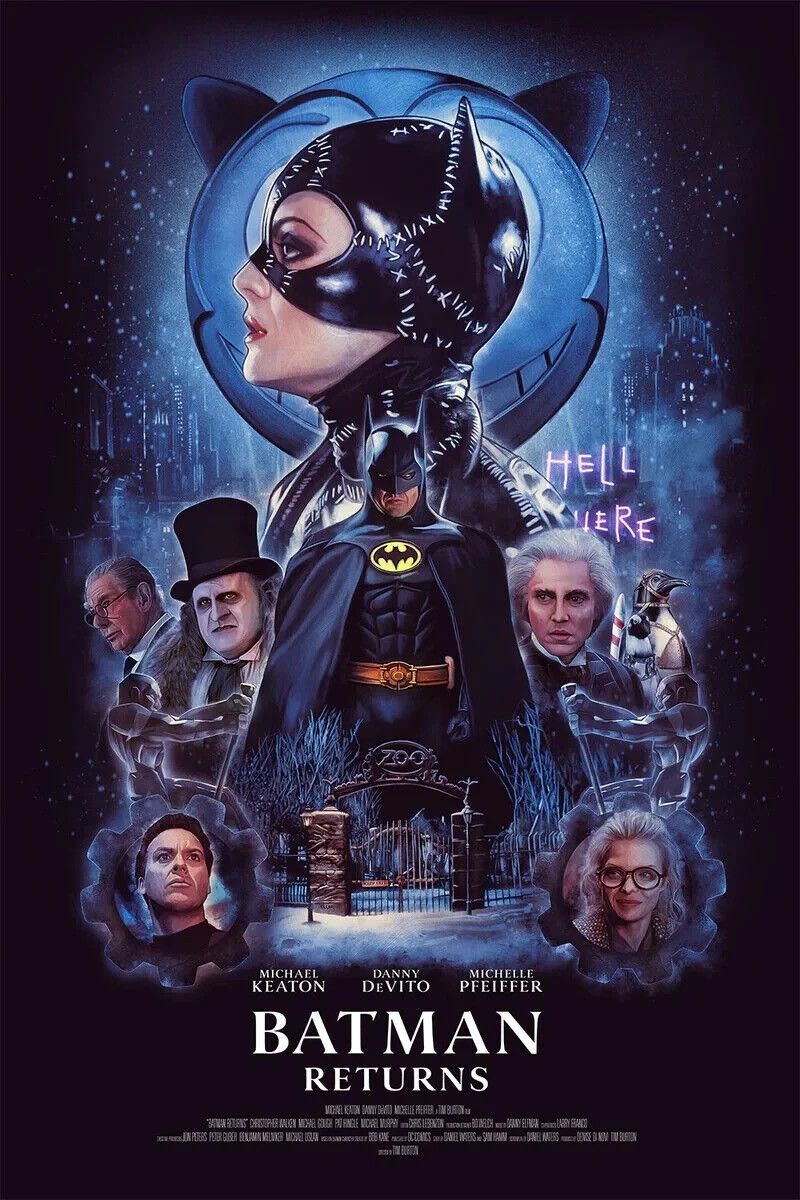 Vintage 1982 Batman Returns Tim Burton Tee