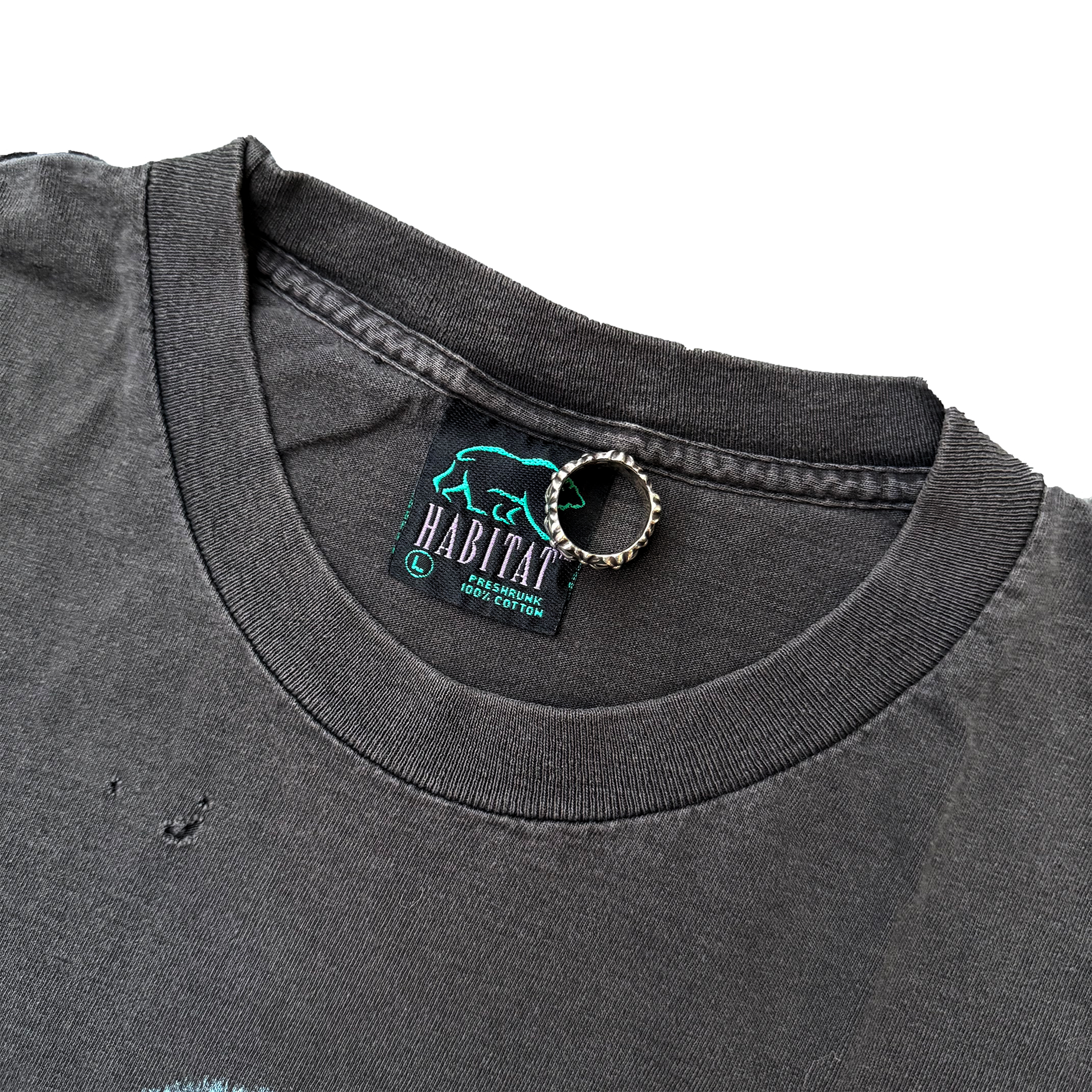 Vintage 1990s Habitat Black Bear AOP Tee