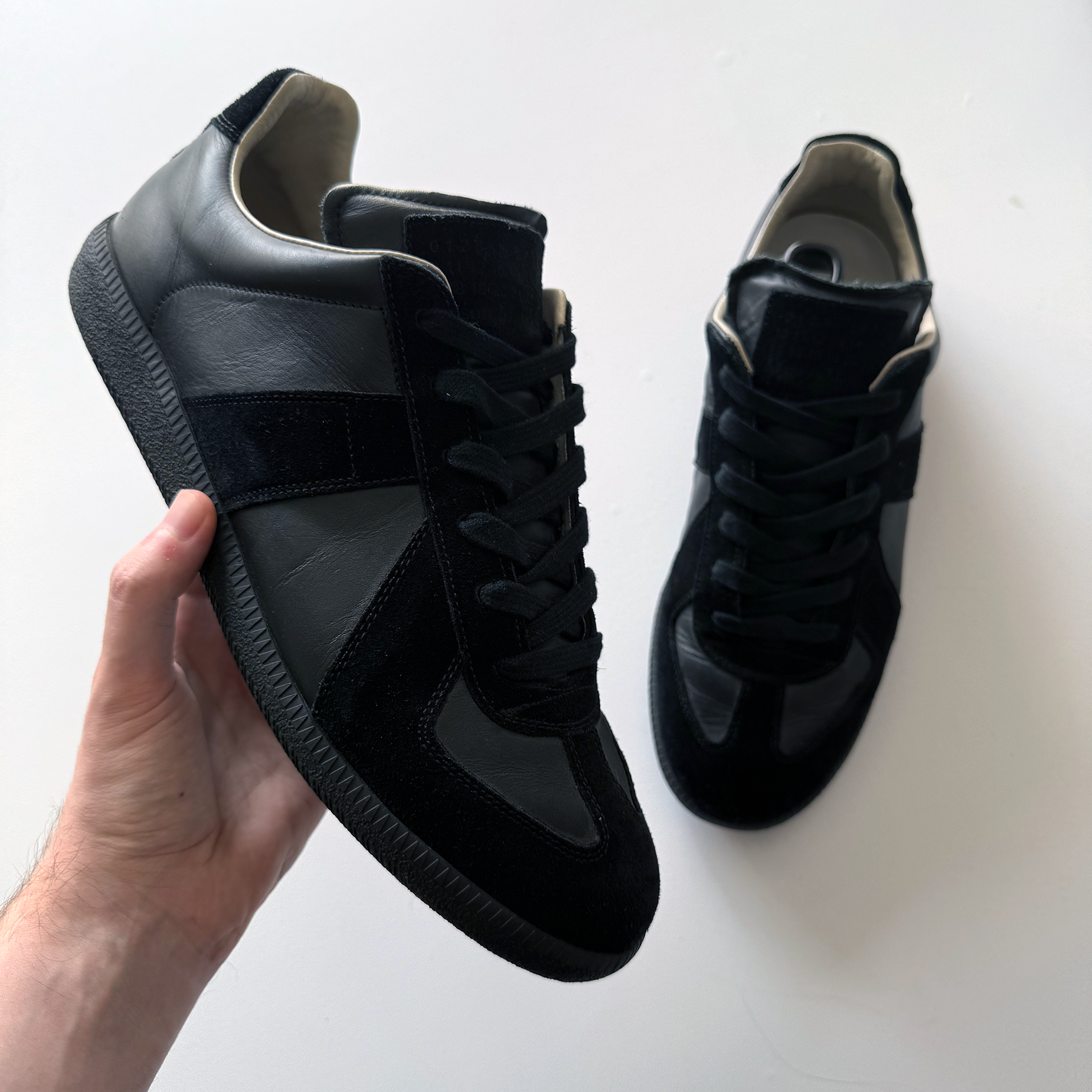 Maison Margiela Triple Black GATs (EU 43.5)