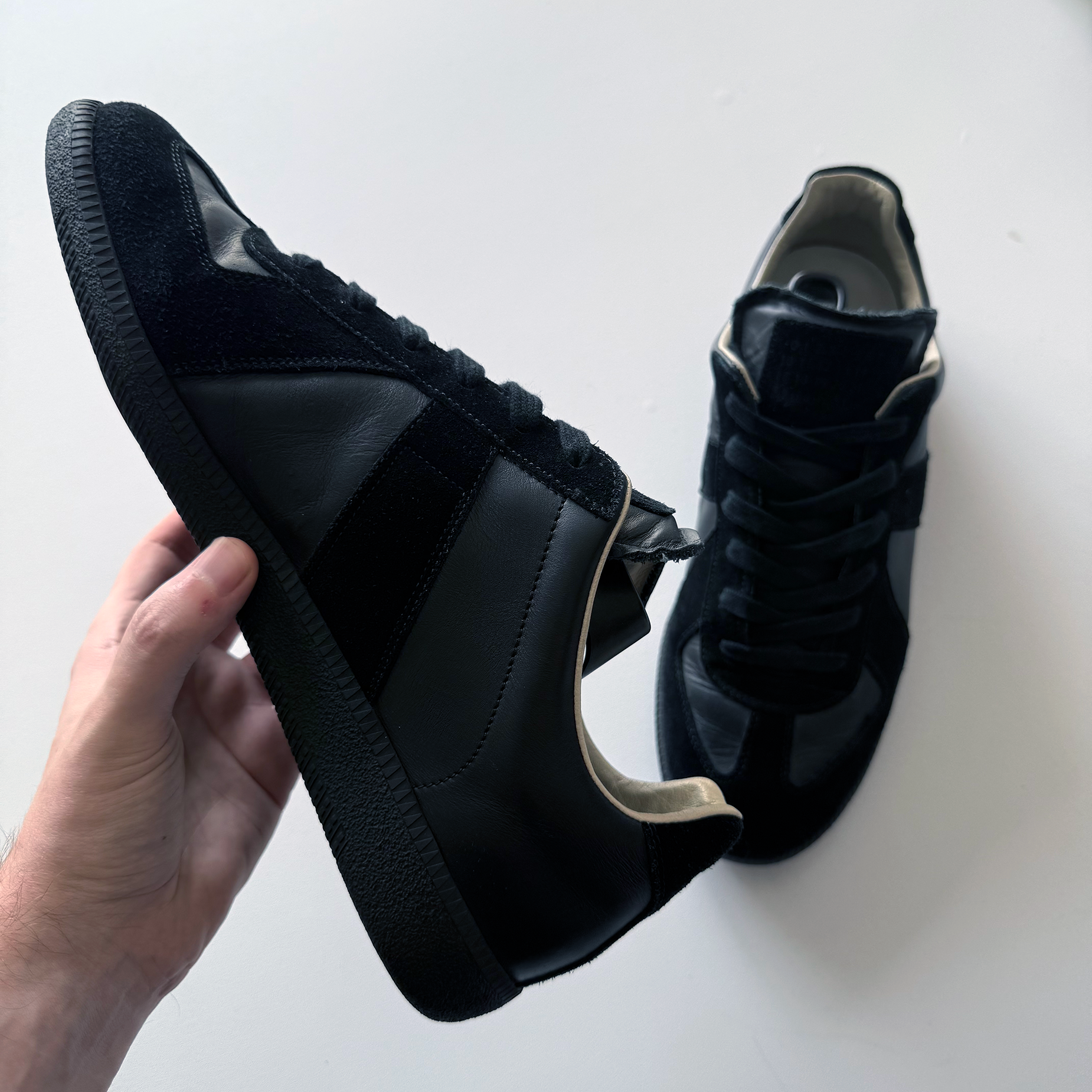 Maison Margiela Triple Black GATs (EU 43.5)