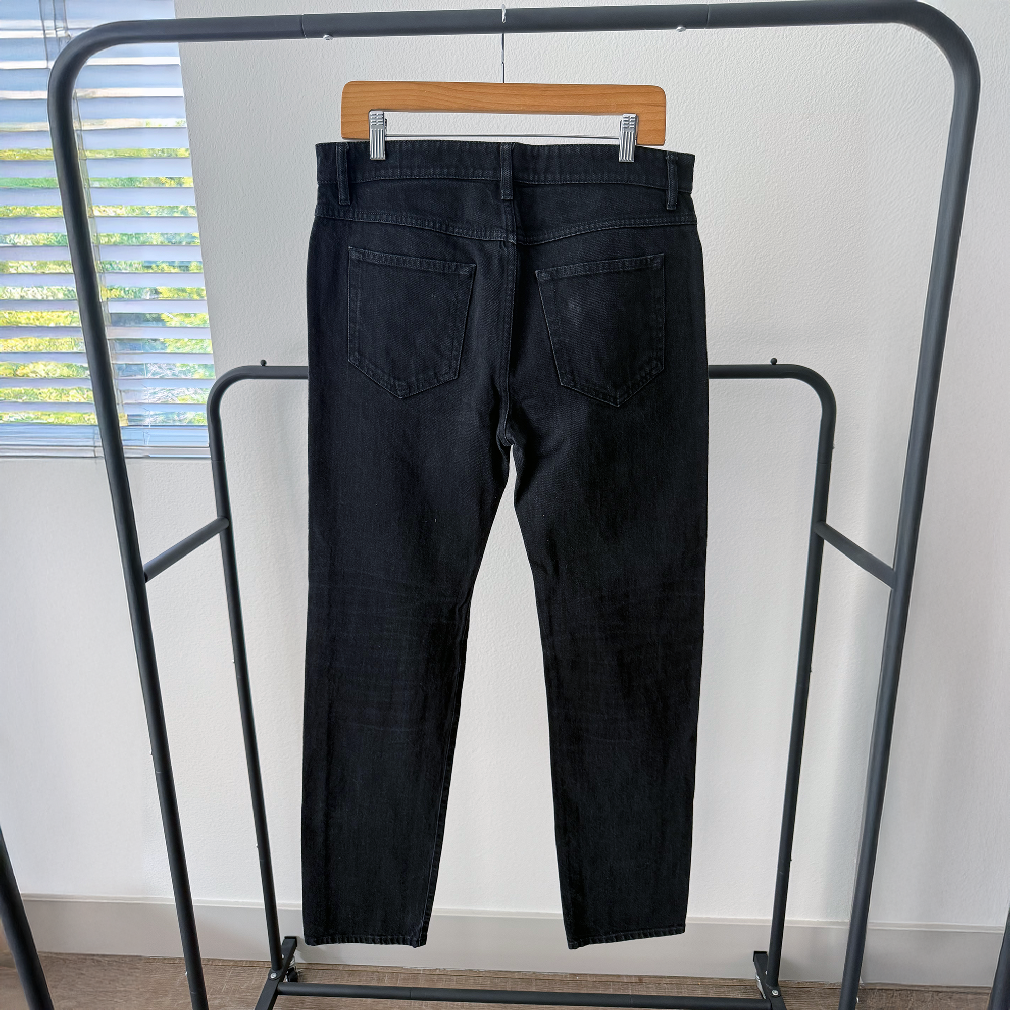 The Row Irwin Black Denim Jeans