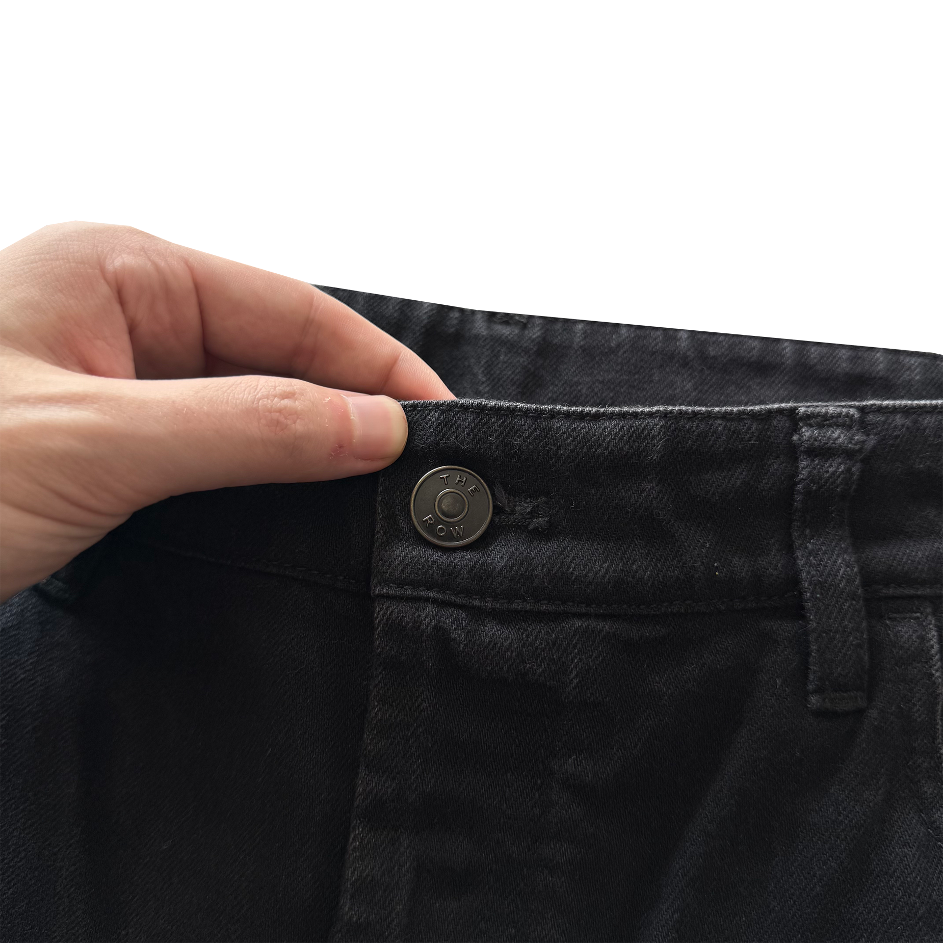 The Row Irwin Black Denim Jeans