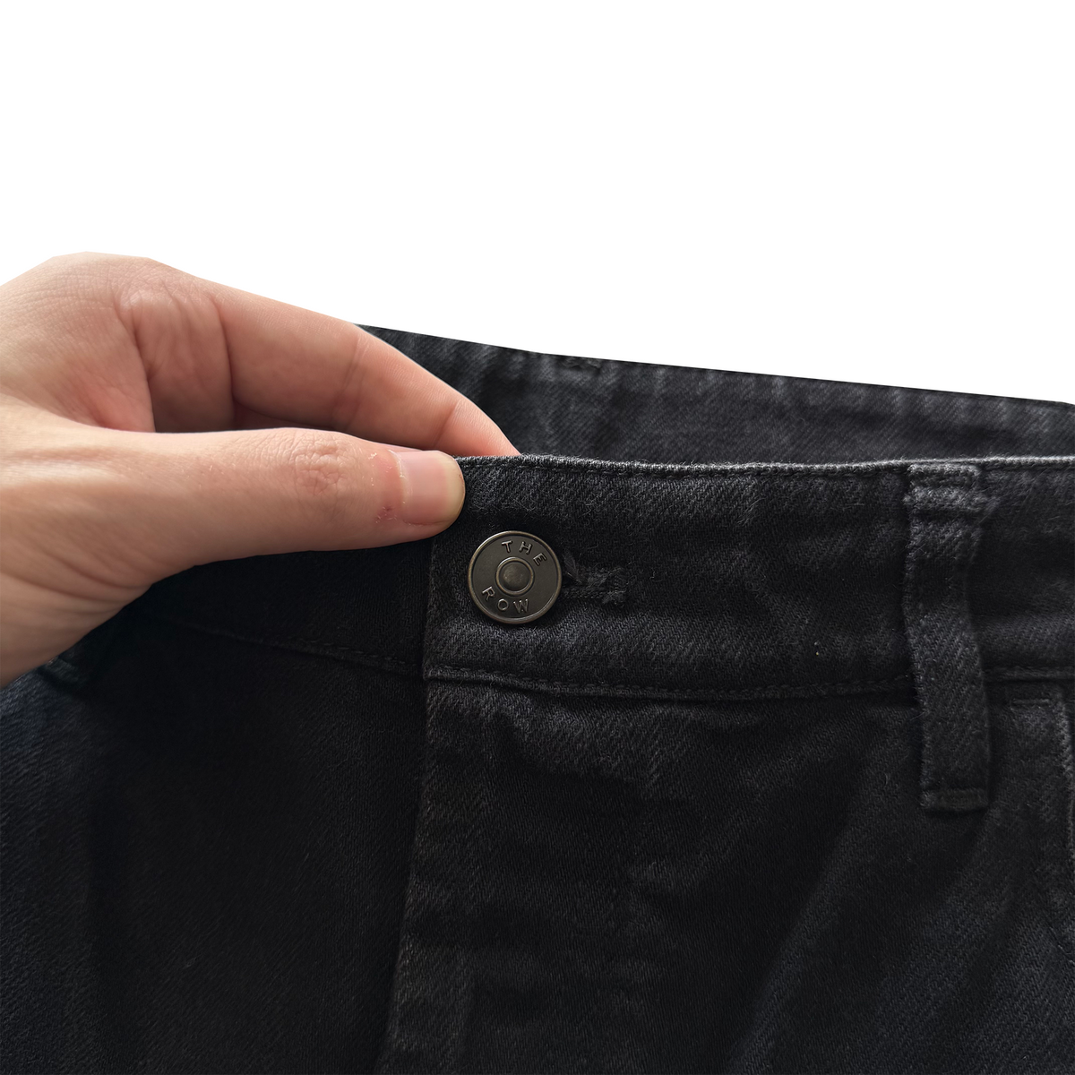 The Row Irwin Black Denim Jeans