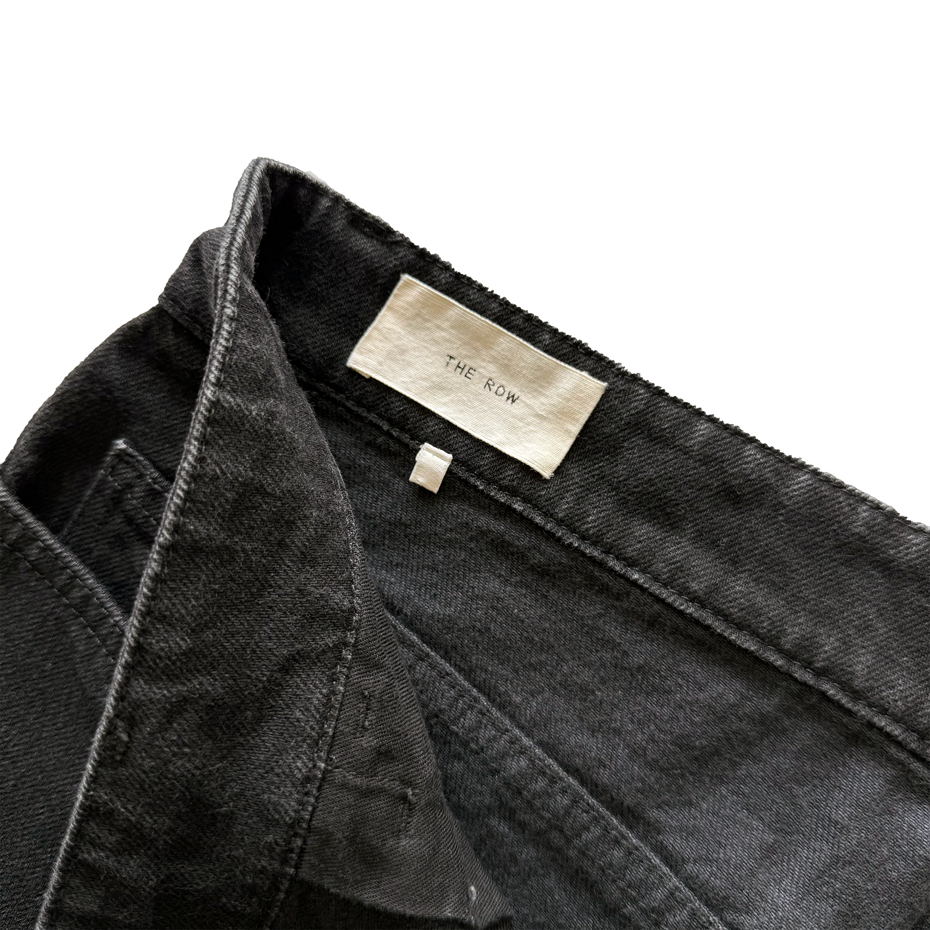 The Row Irwin Black Denim Jeans
