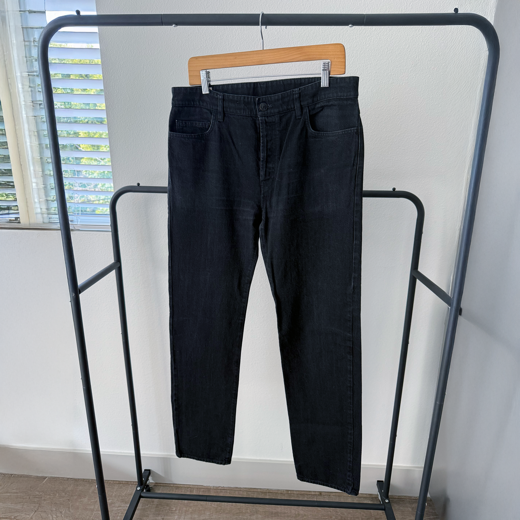 The Row Irwin Black Denim Jeans