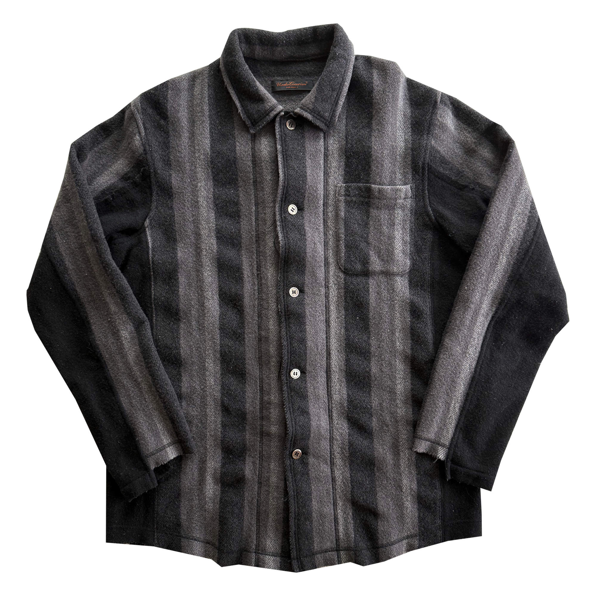 Undercover AW03 Paper Doll Hybrid Reconstructed Wool Overshirt