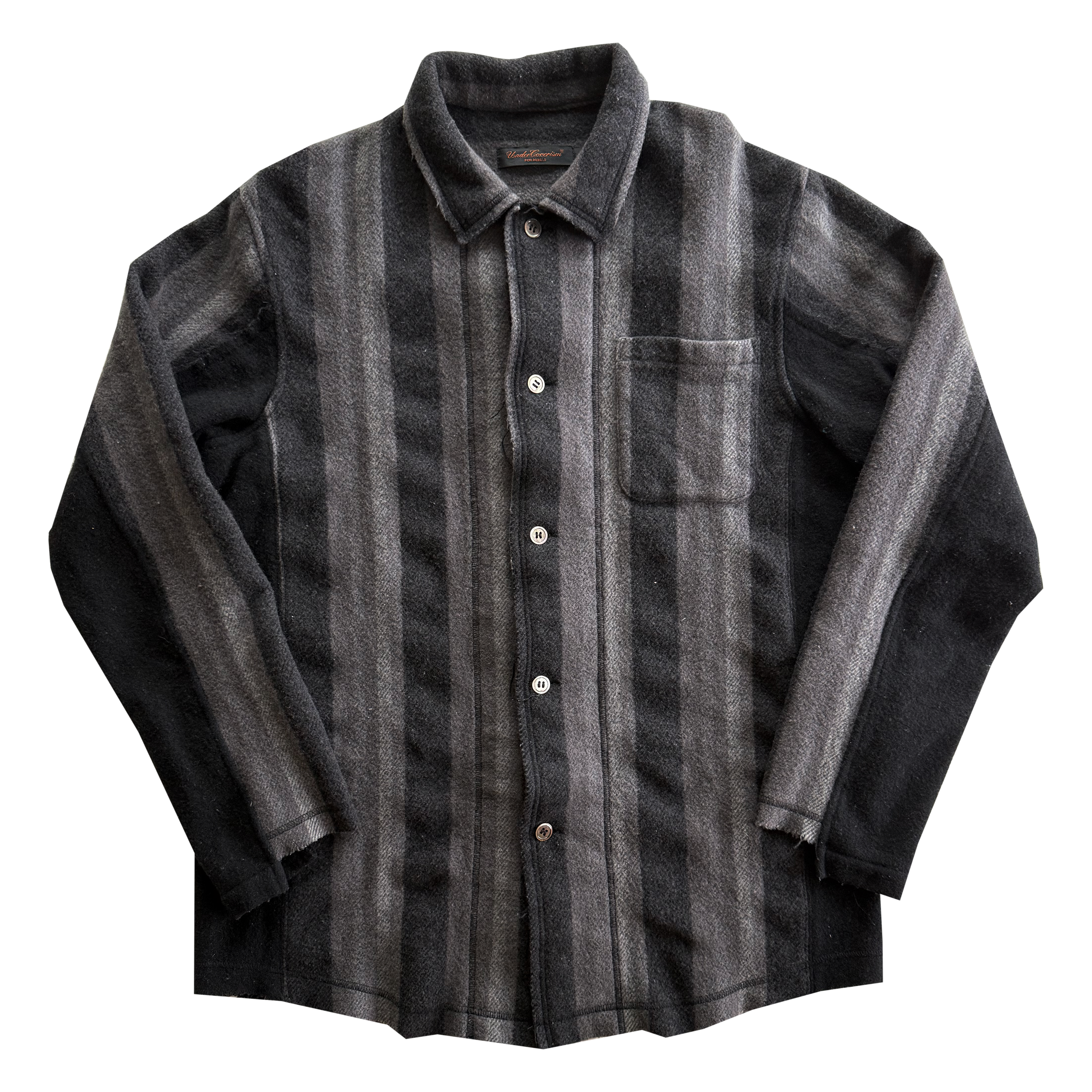 Undercover AW03 Paper Doll Hybrid Reconstructed Wool Overshirt