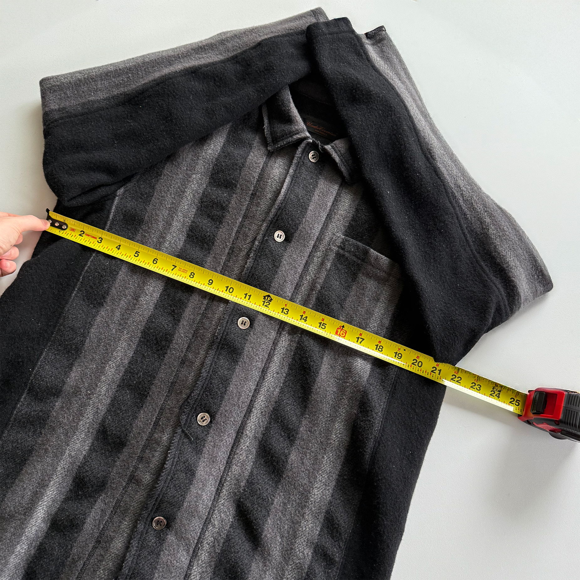 Undercover AW03 Paper Doll Hybrid Reconstructed Wool Overshirt