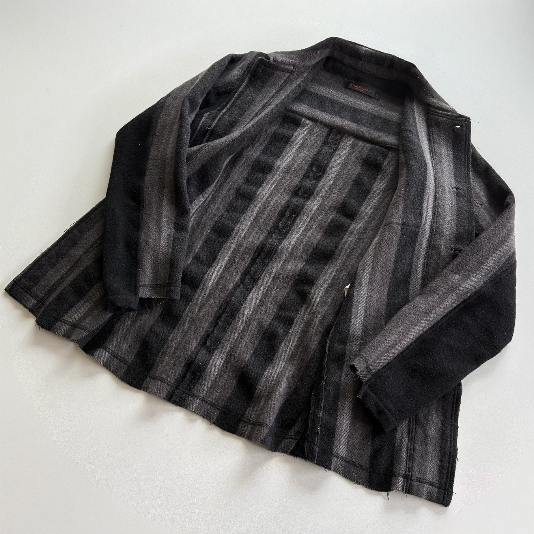 Undercover AW03 Paper Doll Hybrid Reconstructed Wool Overshirt