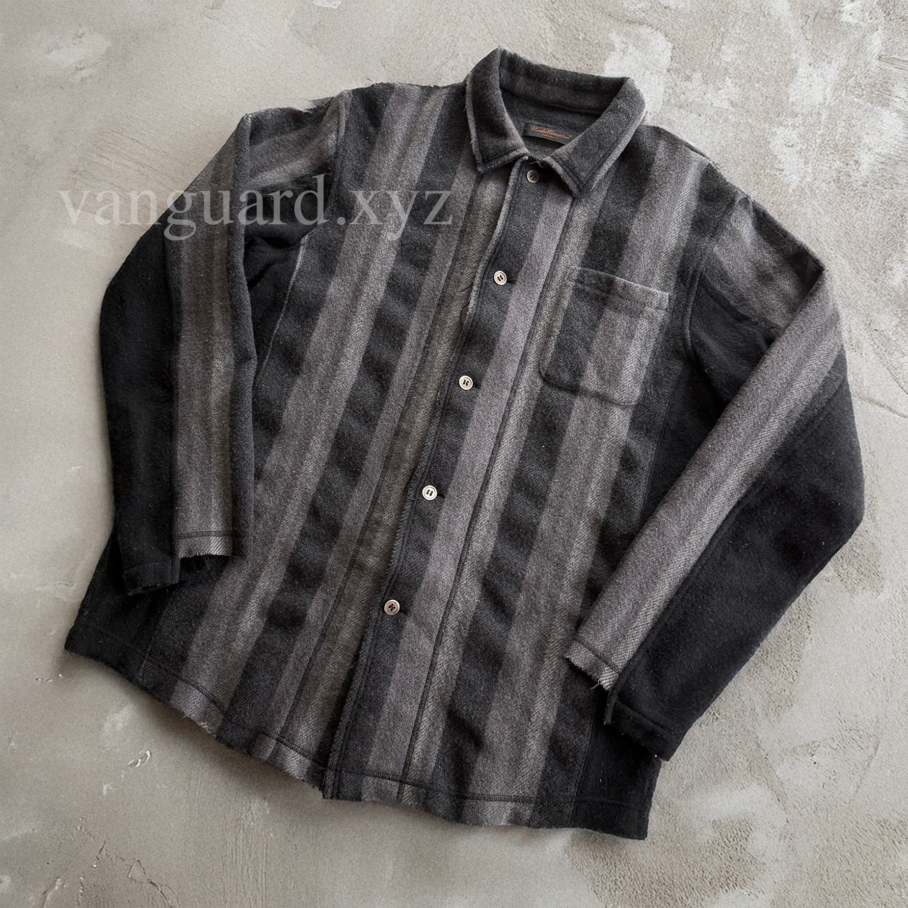 Undercover AW03 Paper Doll Hybrid Reconstructed Wool Overshirt