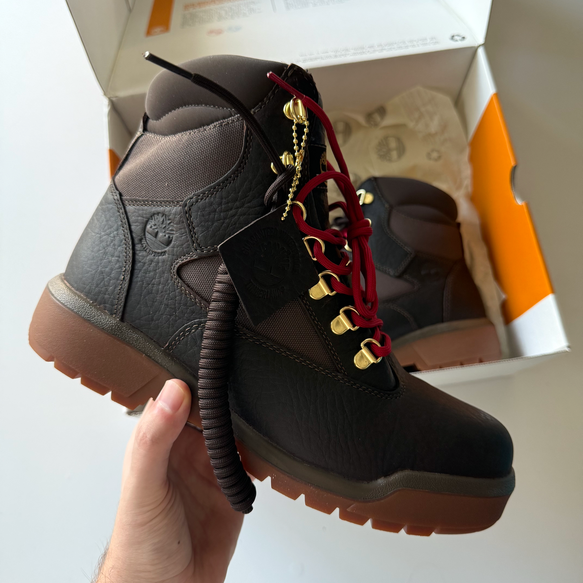 Timberland 6 Inch Field Boot Hazel Highway (Size 8.5)