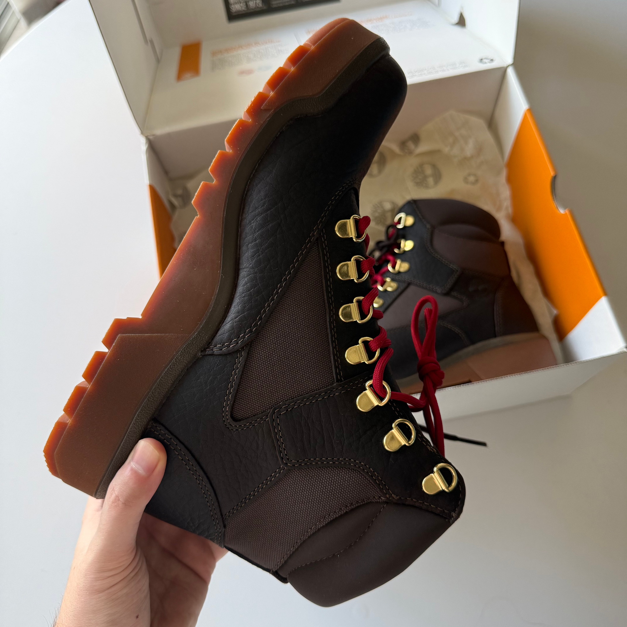 Timberland 6 Inch Field Boot Hazel Highway (Size 8.5)