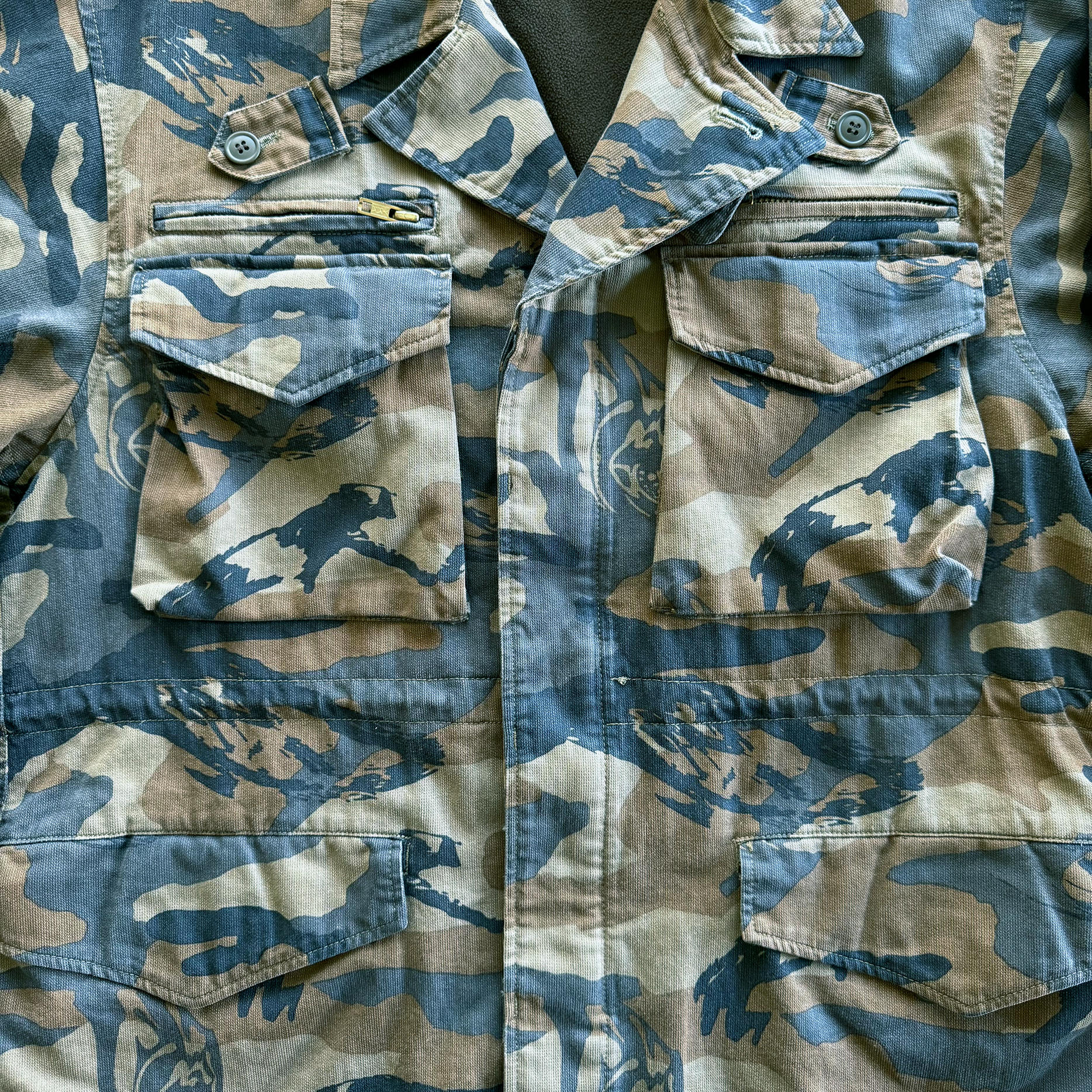 Undercover AW03 Paper Doll Bush Laden Camo Tactical Field Jacket