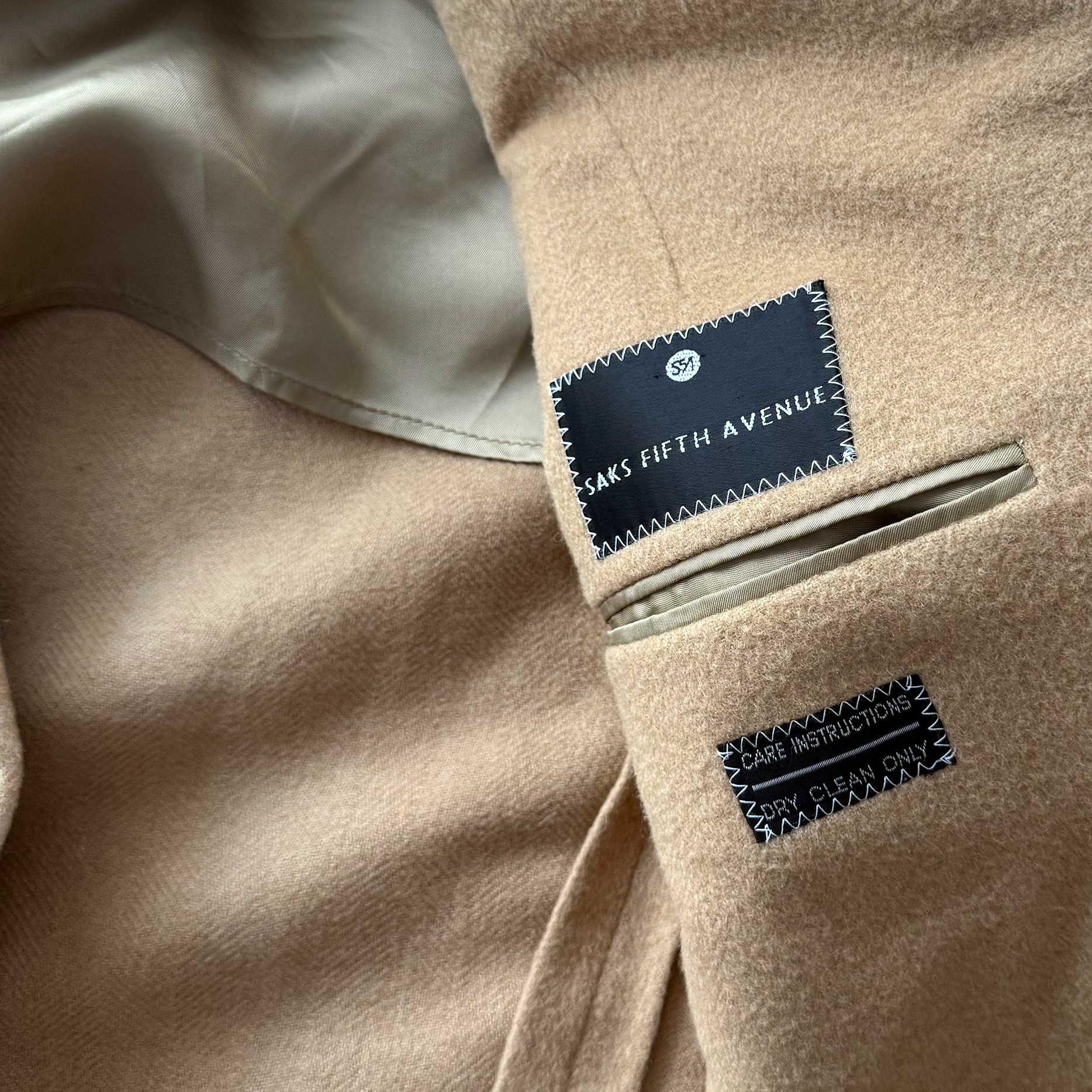 Vintage Giorgio Armani Camel Hair Blazer