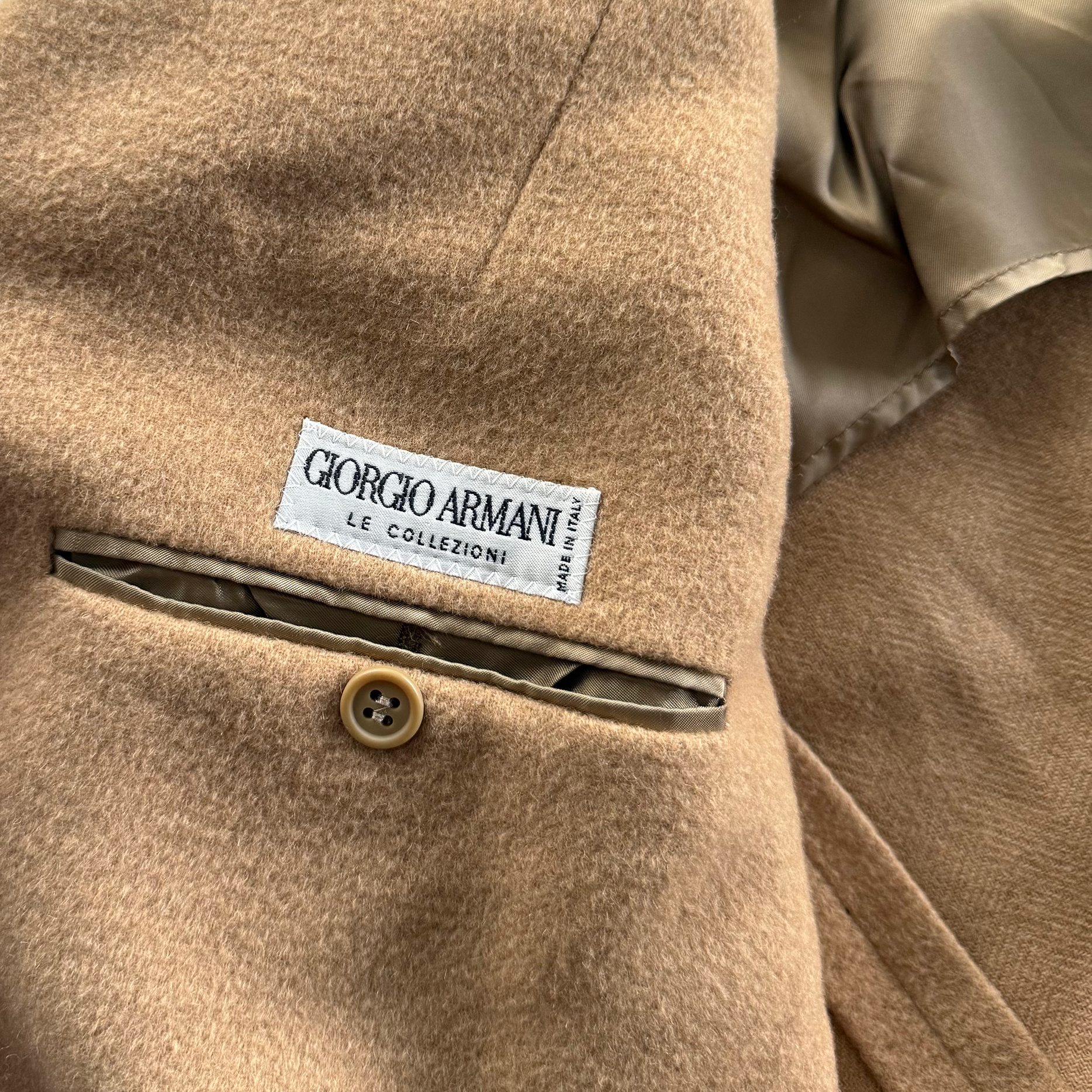 Vintage Giorgio Armani Camel Hair Blazer