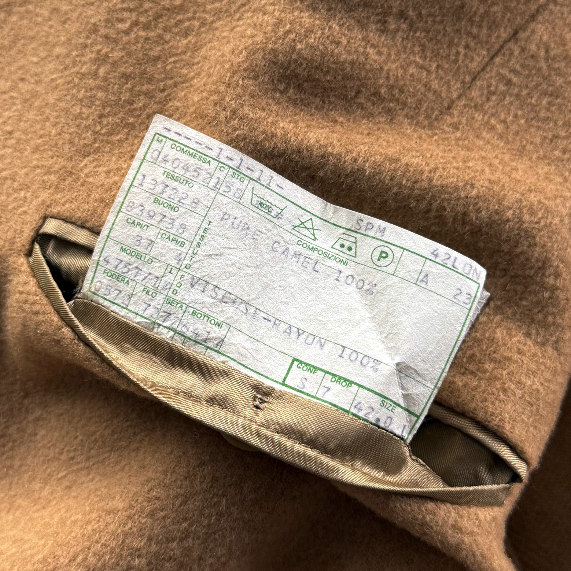 Vintage Giorgio Armani Camel Hair Blazer